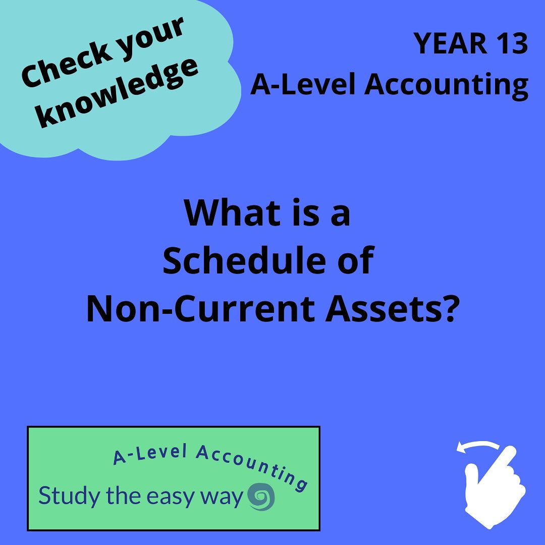The Schedule of Non-Current Assets can easily be forgotten but you need to know how to prepare one in A-Level Accounting! We’ve got examples on our website that will help you practise, so why not visit us at www.studytheeasyway.com? We’re here to help you every step of the way towards your exams
#alevelaccounting #aqaaccounting #alevels #alevels2025 #alevels2026 #alevelrevision