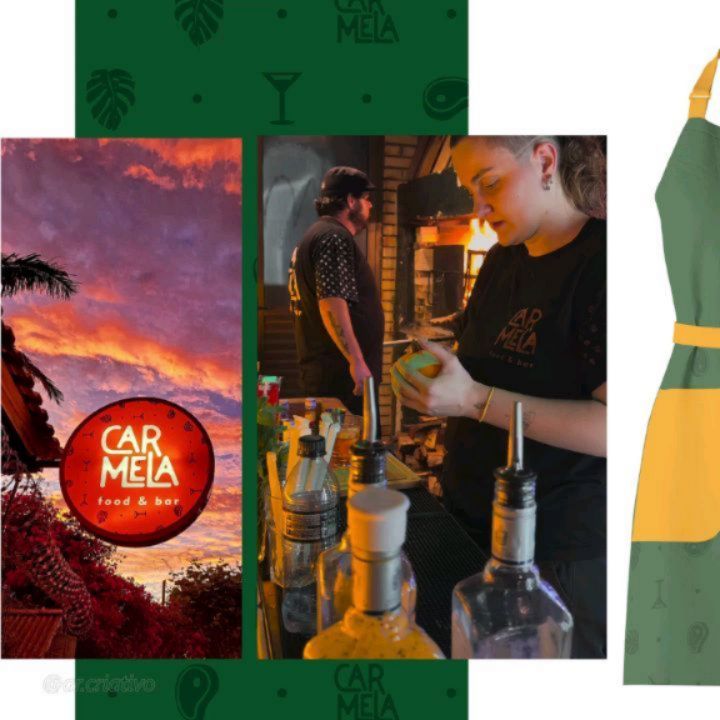 @carmelacassino é um gastrobar localizado em uma rua pequena e charmosa na praia do Cassino. O espaço oferece toda a segurança e aconchego necessários para um passeio a dois, com amigos ou com a família.
No briefing a @carmenpereira nos passou toda a ideia de como gostaria de montar o espaço, o cardápio e suas inspirações. E mais uma vez acertamos nas primeiras propostas apresentadas, finalizando com pequenos ajustes.
A inspiração da identidade visual veio das cores vivas dos ingredientes frescos, dos temperos marcantes e do calor do fogo. O logotipo com tipografia de formas modernas e construção exclusiva, apresenta forte personalidade. Sua proporção vertical remete à sofisticação e elegância, trazendo leveza à composição. O aspecto de carimbo transmite um toque artesanal, exclusivo e feito à mão.
O cardápio, além de uma variedade de pratos para compartilhar, apresenta muitas referências de viagens e alguns toques regionais. Carnes selecionadas na parrilla, saladas elaboradas com queijos e frutas, sanduíches com pães crocantes. A carta de vinhos e bebidas é diversificada, atendendo a todos os públicos. Além disso, há um espaço no frondoso jardim com lindas Bougainvilles, árvores frutíferas e um espaço infantil. Na essência, o Carmela é um pouco menos restaurante e um pouco mais bar gastronômico, divertido e animado!
#arcriativo #cultiveboasideias #design #pelotas #bagé #riogrande #praiadocassino #identidadevisual #identidadedemarca #logodesign #branding #designgrafico #gastronomia