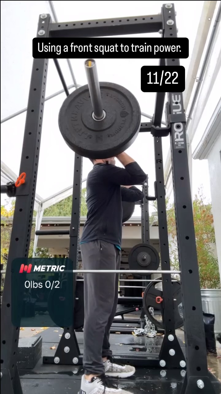 Power is fast strength. It’s quick force absorption and quick force production. It’s athleticism.
Since I am firmly in my @peterattiamd era, I’m mindful of what happens to power as we age and its impact on healthspan. The main considerations here are 1) power declines with age and it declines faster than other physical qualities like strength, and 2) power is required to catch oneself from a fall, use stairs fluidly, and change direction smoothly. We can, and I do, use @dnsrehabilitation and @posturalrestoration and techniques to improve movement efficiency, but these techniques are not enough. It would be a it like building an aerodynamic car without an engine.
When I’m training for power, I like using Metric VBT to track the velocity of my lifts. I get some credit for getting more power because I can see the velocity increase over time, I can see if my power is decreasing too much over the course of a set or within a workout, and I get a sense of my readiness for the day.
#fitness #strength #squats #power #velocitybasedtraining #sportsperformance #longevity #healthspan #outlive #dynamicneuromuscularstabilization #posturalrestoration
