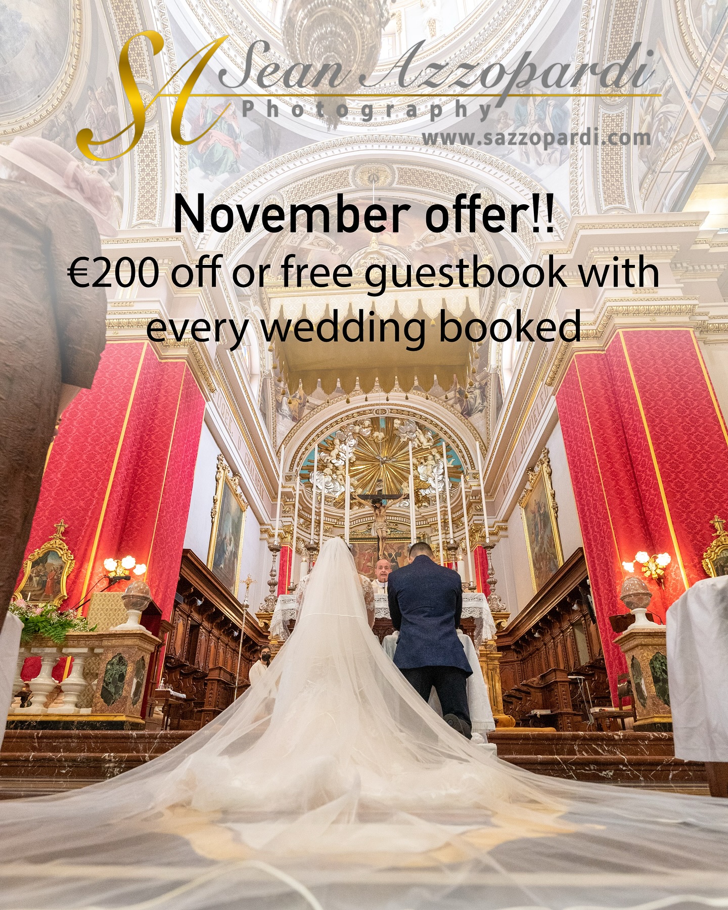 Wedding photography offer till end November. Black Friday offer.
#weddingphotography #offer #blackfriday #wedding #photography #weddingphotographer #malta
