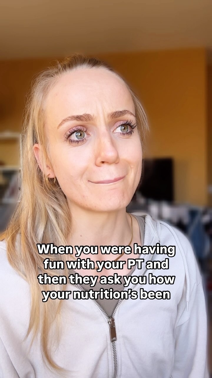 It’s all fun and games until nutrition comes up 😂
Nutrition is notoriously the hardest part, but it helps to have someone on your team who checks in. Even if this is your reaction 😂💛