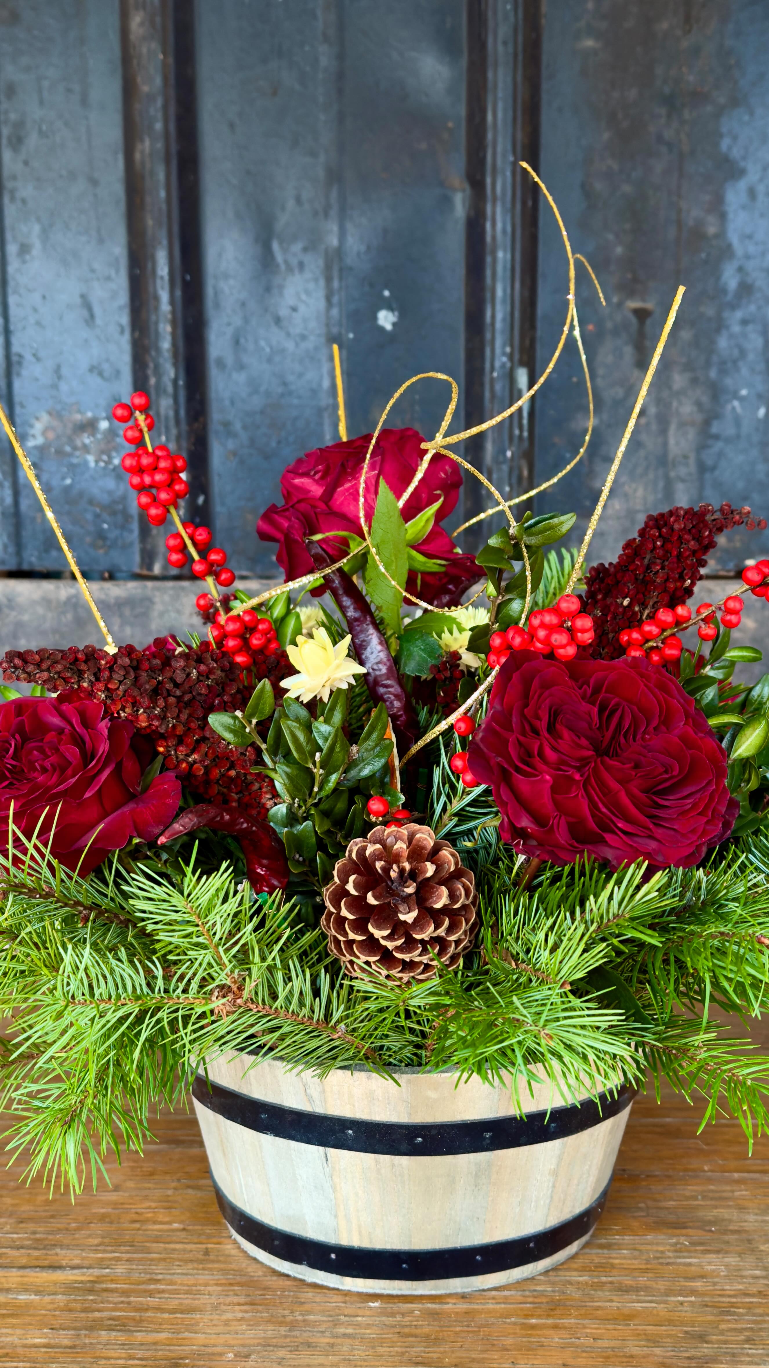 Want something stunning for your Christmas dinner table? Want to learn how to build this centerpiece for your holiday? Join us at Breaux Vineyard on Dec. 15th for our Centerpiece making workshop. All tickets include a free glass of wine to keep you fresh while you work. Get your tickets on our website (https://www.walkingwindfarm.com/shop/breaux-vineyards-christmas-centerpiece-making-class-on-dec-15-2024). See our bio for the link to our page. #walkingwindfarmandflorist #clarkevafarmmkt #berryvilleva #oldtownalexandriafarmersmarket #clarkecountyva #ashburnva #oldtownalexandria #breauxvineyards