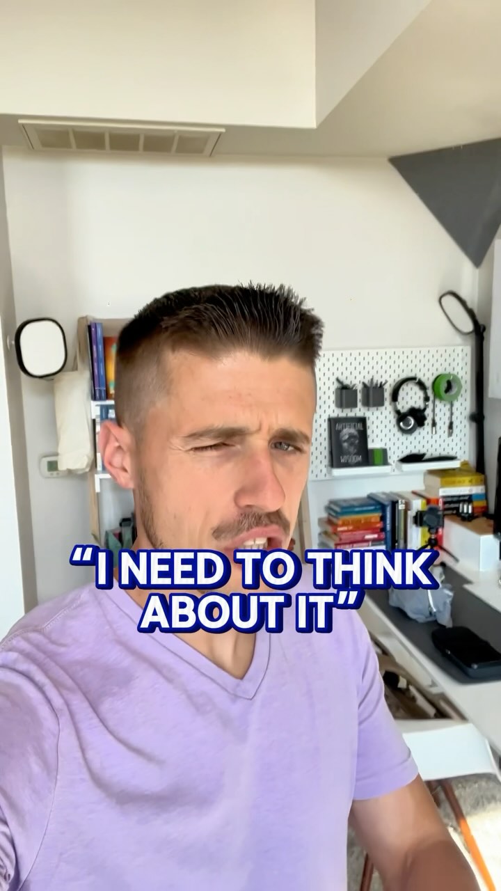 How to handle the “I need to think about it” objection - getting their reason OUT! Leave a comment to learn more👇🏻
