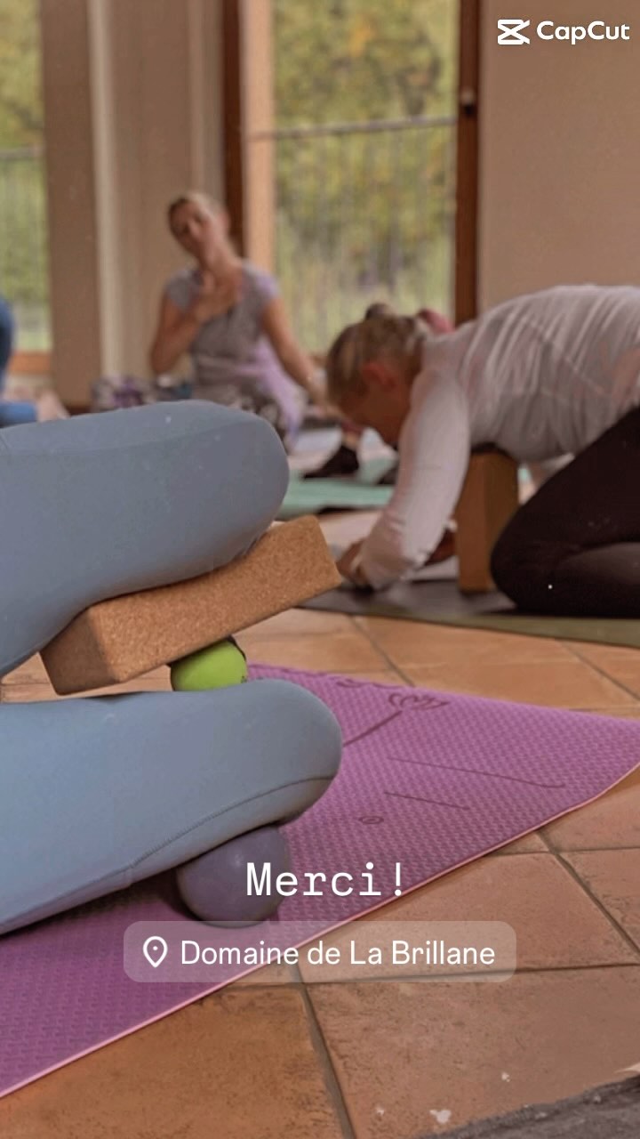 “Yoga, SMFR, et brunch dans les vignes 🌿🧘♀️ Une matinée entre étirements, auto-massage et éclats de rire, suivie d’un festin signé Jamie @forklifeandspoon. Merci à Domaine de la Brillane pour ce cadre cosy!
✨.”#YogaAixEnProvence #TourismeAix #YogaDansLesVignes #HathaYoga #BienÊtre #AutoLibérationMyofasciale #RelaxationActive #VinsEtVignes #WeekEndZen #DomaineDeLaBrillane #YogaBrunch #YogaÉvasion #ProvenceLifestyle #SlowTourisme #YogaPourTous