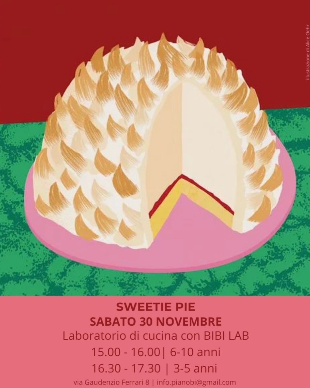 Una giornata da leccarsi le dita!
SABATO 30 NOVEMBRE passeremo un dolce pomeriggio insieme a @bibi_lab_ 🍰🧡✨
per info e prenotazioni info.pianobi@gmail.com
#pianobi #milano #kids #kidslab #cookingclass #sweetiepie