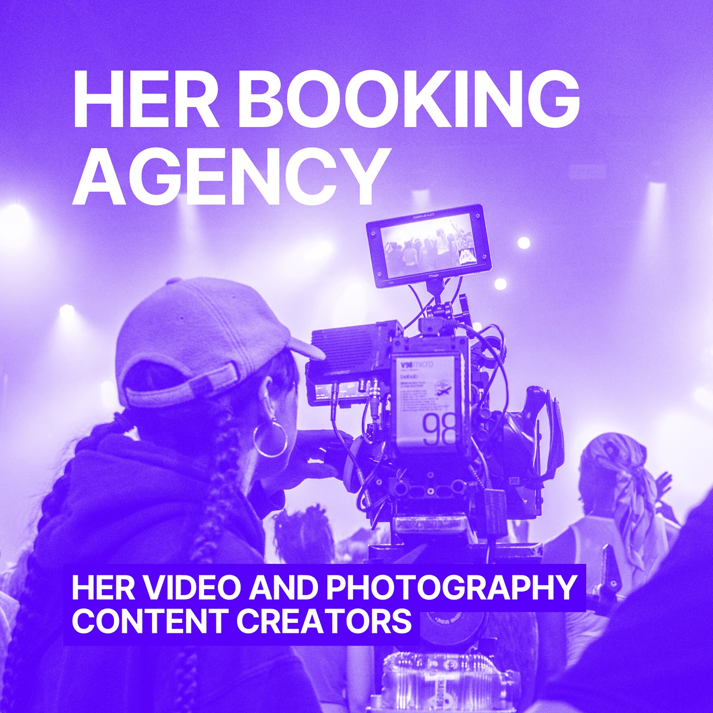 Empowerment isn’t just about the stories we tell, it’s also about getting out there, booking exciting gigs, meeting new people, and experiencing incredible events.
Don’t we ALL want more balance behind the lens? It’s time for more female creatives to step into the game 🔥
WHY COLLABORATE WITH HER
- Effortless & Reliable: We handpick the right creators and manage every detail, so you can focus on event production without a hitch.
- Streamlined Planning & Rewards: Plan ahead for a smooth workflow and discounted rates the more you book.
- A Statement in Every Shot: Werking with HER isn’t just smart; it’s a vibe.
- Flexible Booking Options: Last-minute bookings, custom packages, we’ve got you covered, all while keeping things budget-friendly.
- All footage within 24 hours, edits within 48 hours (optional)
- Inhouse dedicated content creators for longer term projects
For more info www.studio-her.com/book
#studioher #bookingagency #femalecreators #contentcreation #videographers #photographers #professionalnetwork #events #creativeempowerment #nonbinarycreators #callforartists