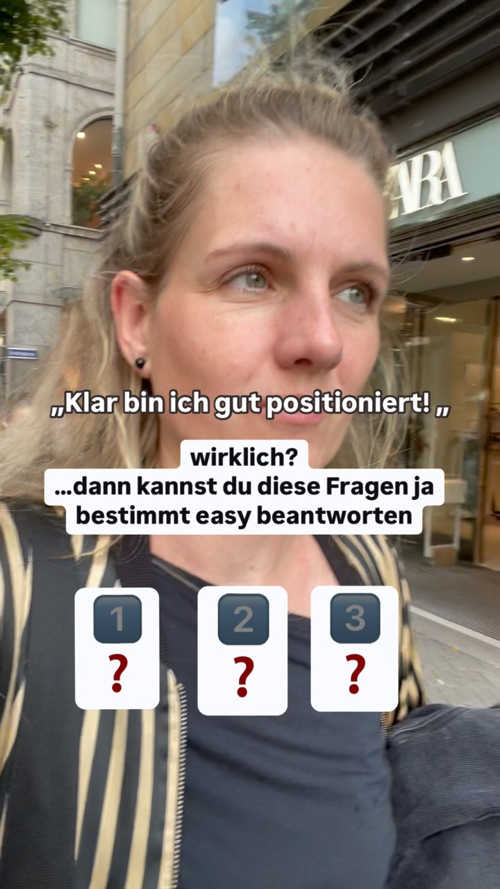 Die meisten denken sie wären gut positioniert. Werfen wir aber einen genauen Blick darauf, dann wird schnell gemerkt, dass das meist noch sehr ausbaufähig ist.
Wie ist das bei dir?
Kannst du folgende Fragen beantworten? 🧐
➡️ In welchem emotionalen Zustand ist dein Kunde jetzt gerade und wo will er hin?
➡️ Ist dein Kunde proaktiv oder reaktiv?
➡️ Ist dein Kunde ergebnisorientiert oder personenbezogen?
Kannst du diese Fragen direkt beantworten? Wenn nein, dann fehlt dir ein wichtige Basis um deine Wunschkundenprofil zu erstellen.
Ohne Wunschkundenprofil kein effektiver & handlungsauslösender Content. Ohne gezielt aufgebauter Content keine Anziehung. Ohne Anziehung keine Sichtbarkeit. 🥲 und ohne Sichtbarkeit.. kein Traumbusiness.
Du möchtest deine Wunschkunden gezielt und nicht ausversehen anziehen?
Dann kommentiere mit “Magnetisch” und ich werfe mal einen Blick auf deine aktuelle Positionierung. Ganz unverbindlich und kostenfrei. Ich würd mir das nicht entgehen lassen 😬🤩
POSITIONIERUNG
WUNSCHKUNDEN
BUSINESSAUFBAU
ONLINEBUSINESS
COACHINGFUERFRAUEN
CONTENTPLAN CONTENTSTRATEGIE
ONLINE KUNDENGEWINNUNG
BUSINESSSTARTEN
VERKAUFSPSYCHOLOGIE