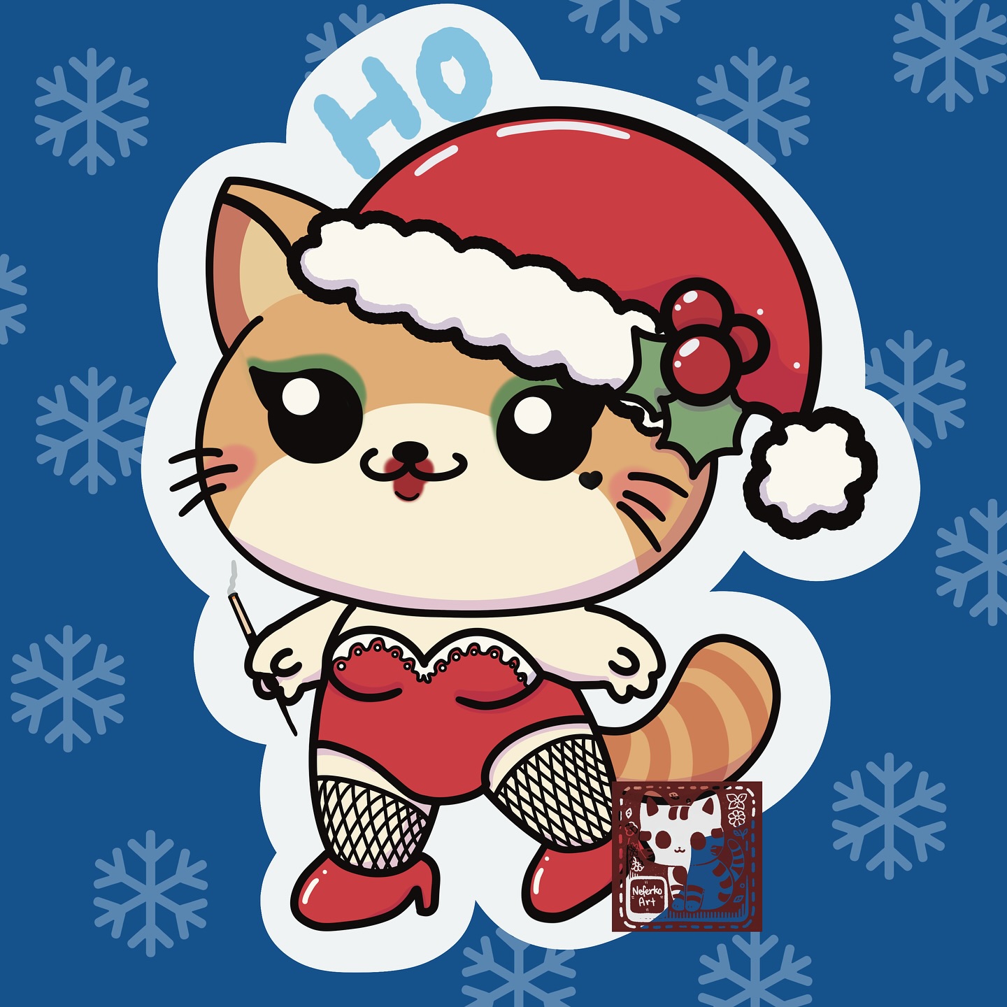 Don’t ask 😂
If you get it, you get it 😂
#risquechristmas #Ho #Santaskitty #stickershop #neferkoart #kawaiikitty #ifyouknowyouknow