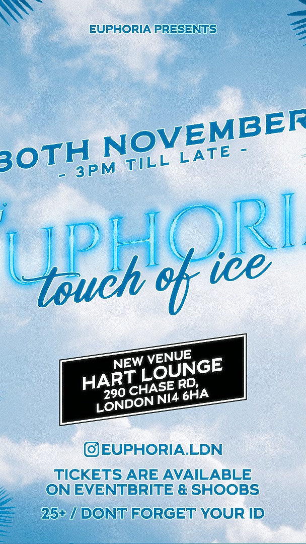 ‼️NEW LOCATION ALERT‼️
Hart Lounge
290 CHASE ROAD,
LONDON,
N14 6HA
(5 minutes away from the previous location).
See you tomorrow from 3pm! 🥳🥂