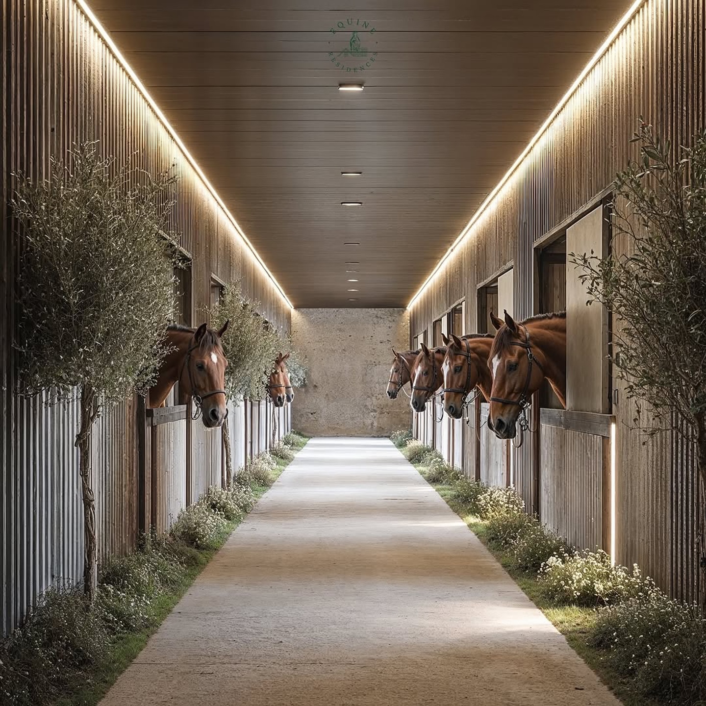 How creative are your stables?🤔
Dreaming of something new and unusual?
Riding and spending time in this beauty would be “Zen”! 🧘
Definitely a favorite!!🤩
Nice Curves Stable Design ; Who said stone has to be hard?
I had a lot of fun playing with lighting, texture and unusual materials in this set of drawings. I was experimenting with backlit quartz and, I think, the results may be one of the most interesting and buildable yet.
**THESE IMAGES ARE AI**
**We are currently seeking coyrights on all material so while pending consider them copyrighted to Equine
Residences TM**
.
.
.
.
#digitalart #generativeart #midjourneyarchitecture
#midjourneyarchitect #designmilk #oldmoneyaesthetic
#aigeneratedimages #aigeneratedart #archdaily
#trending #equestriandesign
#equestrianstyle #equestrian #equinedesign
#equestrianlifestyle #equestrianhome
#equestrianluxury #tackroomgoals
#contemporarylighting #equinearchitecture
#equestriandecor #luxuryequestrian #backlitstone #horsebarns #pferd #cheval #cavallo #caballo #paard
#equineresidences
Repost @equine_residences