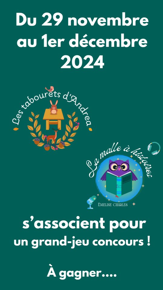 ***** Alerte concours exclusif*****
🌟Est ce que vous connaissez @la_malle_a_histoires ? Cette chaîne Youtube créée par une maman Mayennaise expatriée aux Etats Unis, une femme formidable et talentueuse, qui raconte des histoires pour faire rêver les enfants !
Dans ce concours vous pouvez gagner une dédicace spéciale pour votre enfant à écouter avant l'histoire du 24 Décembre 😍😍😍
🌟Et évidemment nous vous offrons un tabouret pour un de vos loulous ! Un joli cadeau de Noël à glisser sous le sapin !
Adapté pour les enfants à tout âge, pour favoriser l'autonomie, gravé et personnalisé !
🎄Deux gagnants seront tirés au sort : l’un pour la dédicace personnalisée et l’autre pour le tabouret avec une jolie illustration ( envoi dans toute la France métropolitaine )
Good Luck 🍀 !!!
PS: penses à t'abonner à sa page Youtube https://youtube.com/@lamalleahistoires_emeline?feature=shared 😍
#concours #podcast #tabouret #christmas #cadeaupersonnalise #ideecadeau #artisanal #madeinfrance #voix
