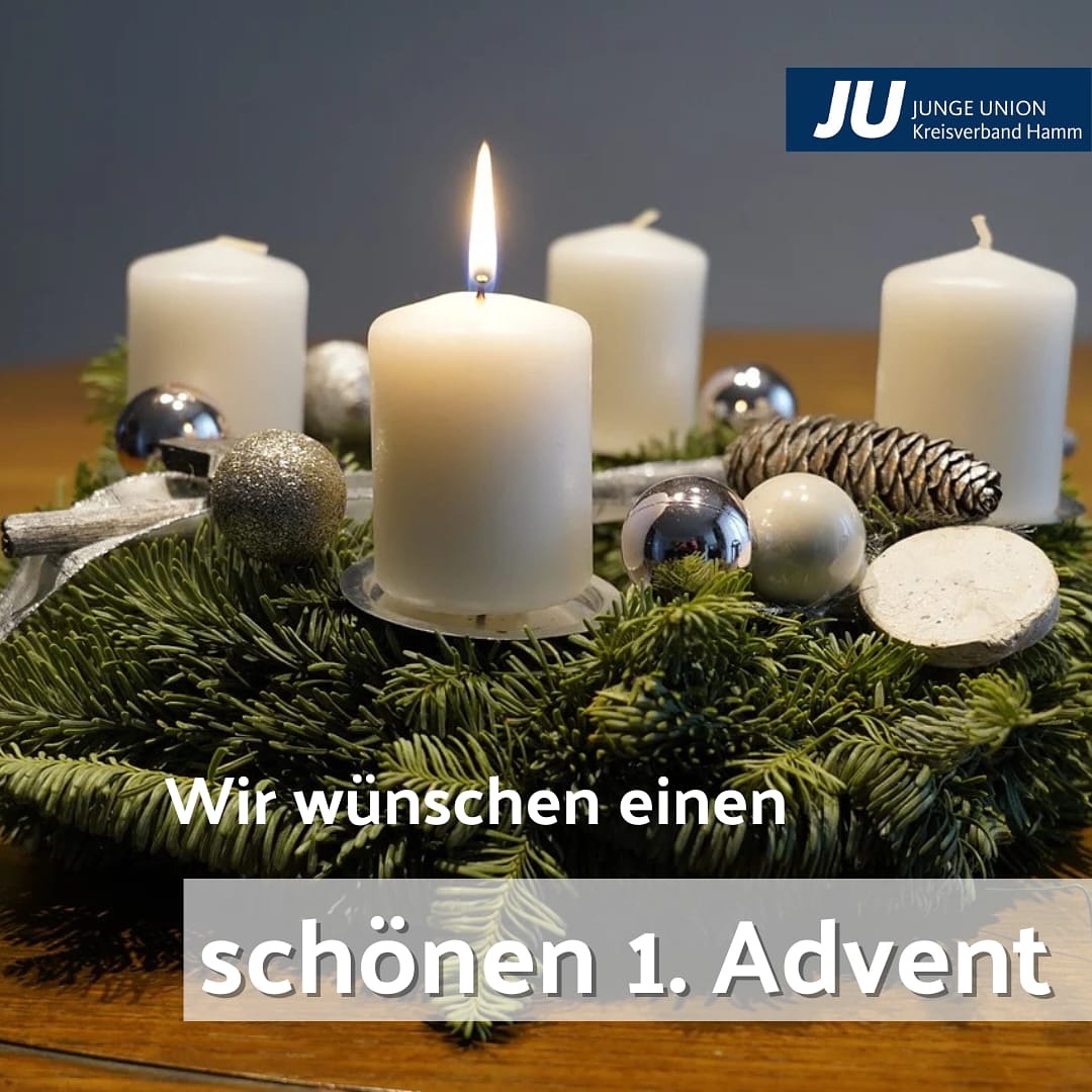 Wir wünschen euch einen schönen ersten Adventssonntag und eine besinnliche und gesegnete Adventszeit 🕯️
#advent #vorweihnachtszeit #besinnung #jungeunion #jungeunionhamm