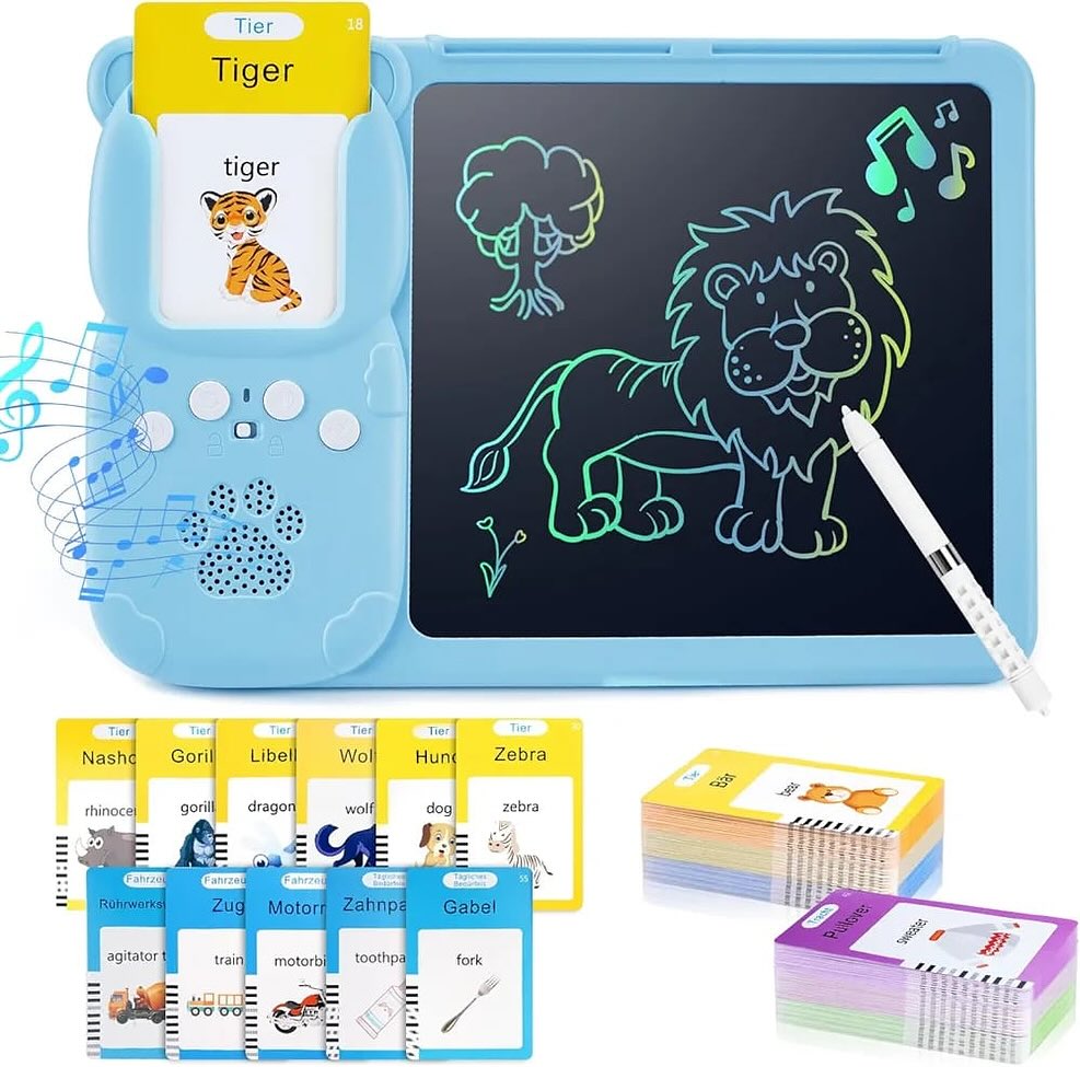 The best travel friendly Learning Toy, LCD Writing Tablet Talking Flashcards with 510 Words, Children’s Toy for Children from 1-6 Years
Montessori Interactive