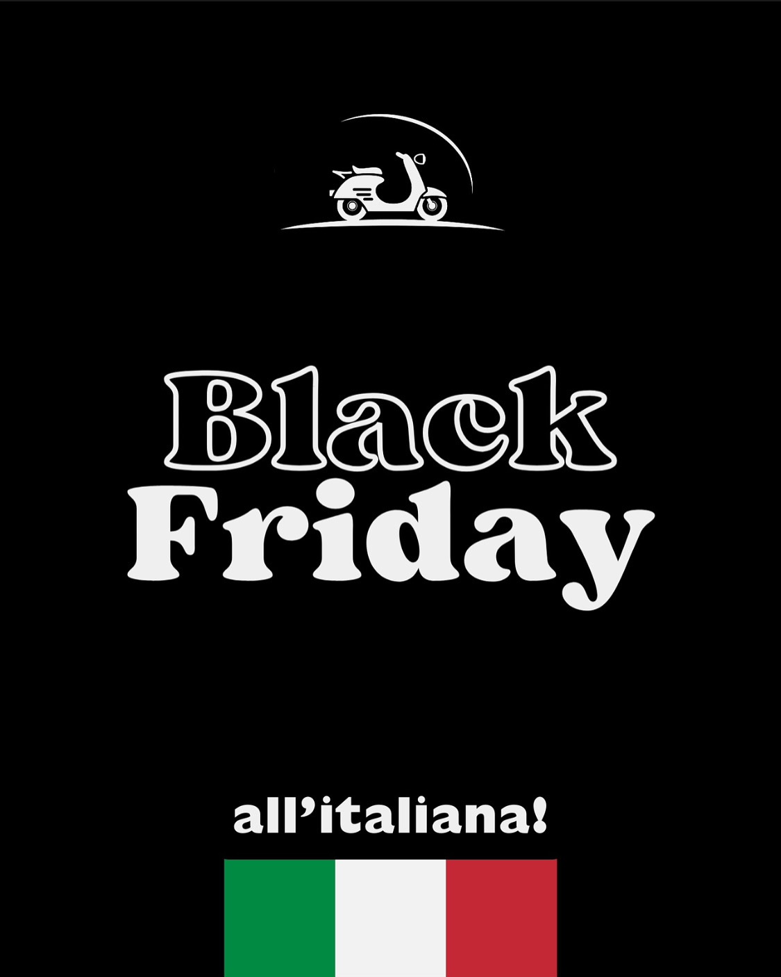 Mamma mia che Black Friday all’italiana! 🛵🇮🇹Ma cosa significa “all’italiana”?!! Lo puoi scoprire in questo post “non scontato” 😉
#blackfriday #sconti #parloitaliano