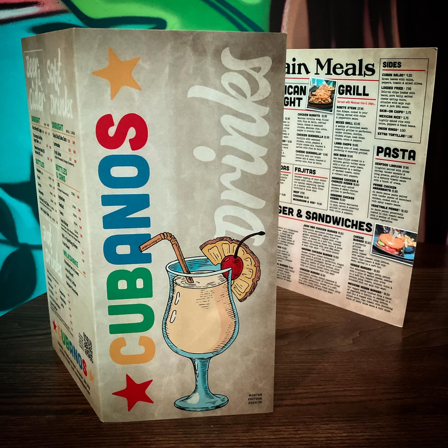 Updated drinks menu for @cubanos_doncaster