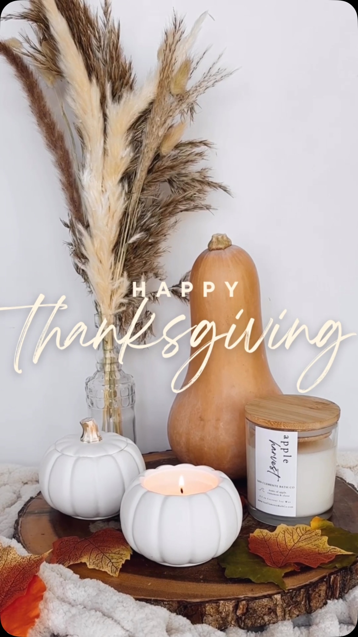 🍂 Gratitude is at the heart of our story 🍂
This Thanksgiving, we’re reflecting on how much we have to be thankful for—and it all starts with you.
To our incredible customers: thank you for choosing our candles & products to brighten your homes, warm your hearts, and make your moments more special. Each order, every kind word, and every share of our small business fuels our passion and reminds us why we started this journey.
As we light our candles this holiday season, we think of all the love and encouragement that lights our way every day. Here’s to a warm and joyful Thanksgiving filled with gratitude and connection.
From our family to yours, thank you for being part of our story. 🕯️❤️
PS keep your eyes peeled in your inboxes for some Black Friday & Small Business Saturday Deals 👀
— San Clemente Bath Company