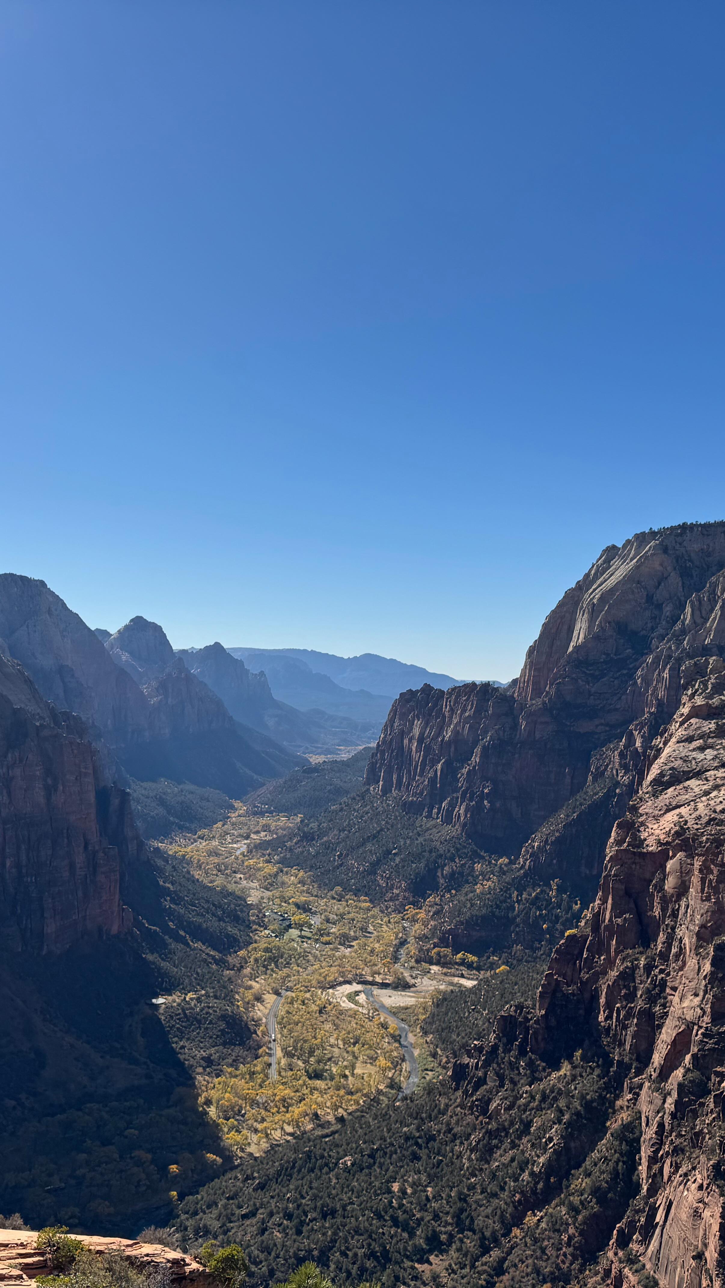 Angels Landing was a bucket list hike for awhile and it’s finally completed! I set off to hike this trail alone but met a friend along the way, hikes are always more fun with company (even if you’re huffing and puffing up a mountain).
After completing this hike I got to sit and meditate by the Virgin River for an hour. I thought about how thankful I am to be able bodied and have a spirit for adventure. I can’t wait for the next experience to share more updates with you all 🩵
#zion #angelslanding #zionnationalpark #hiking #nomad