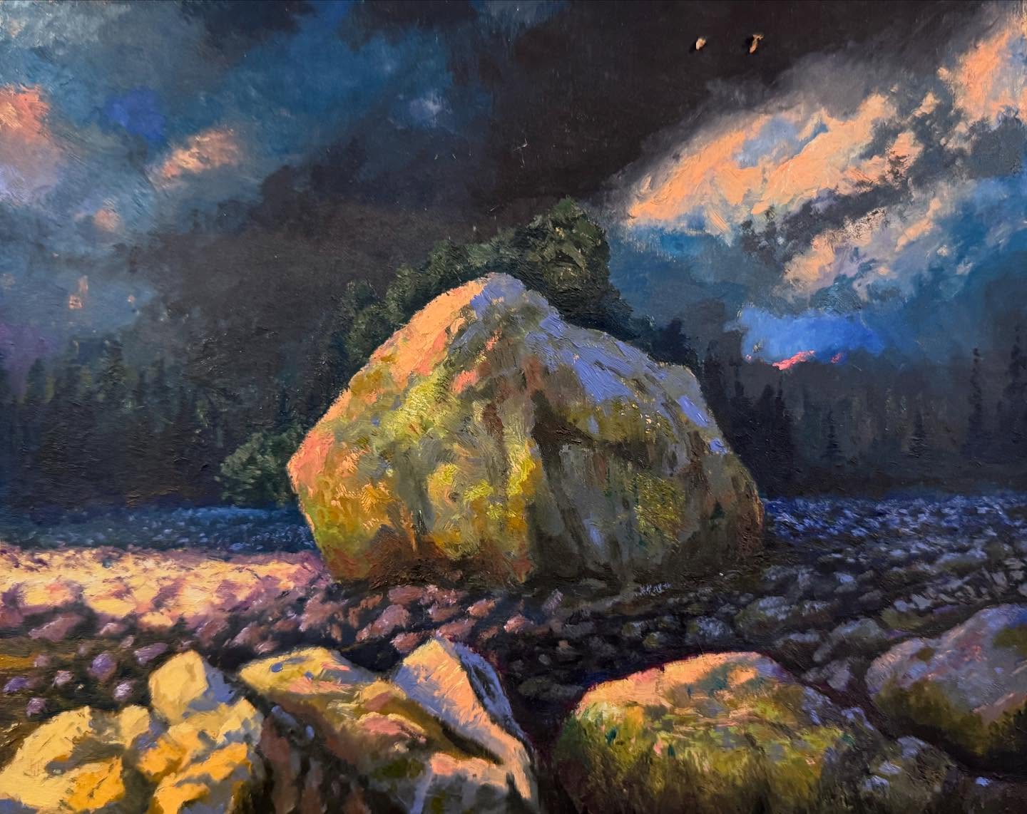 Oil on Wood. An older work rediscovered. #oilpainting #landscape #contemporaryart