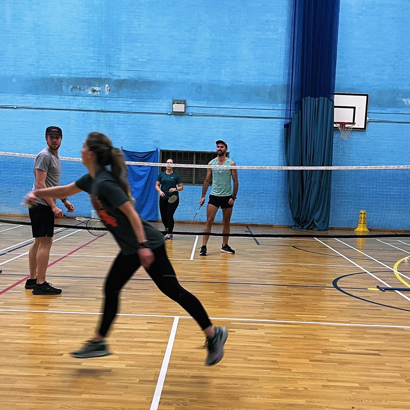 Badminton fun with the crew 🏸😁💛 #BetterTogether