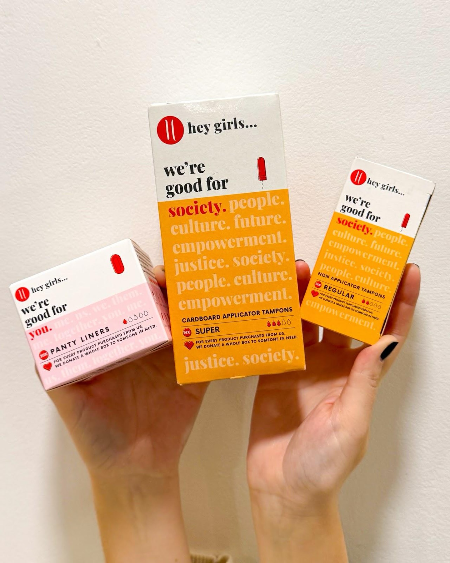 Did you know that as well as food, we stock essentials such as period products? These ones were kindly donated by @heygirlsuk.