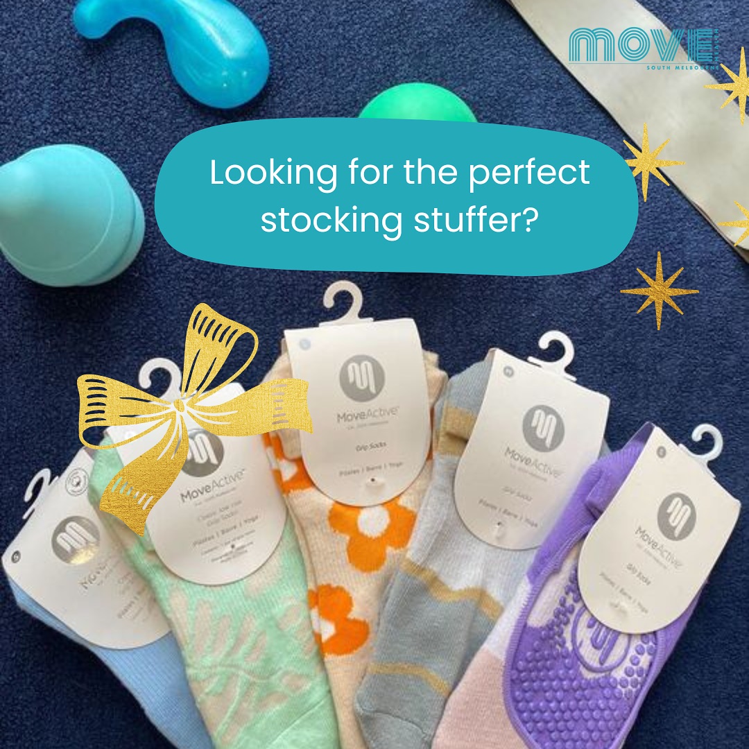 If you are wondering what to get the Health and Wellness person in your life, we have some great products at the clinic!
See our list of gifts below
• MoveActive pilates socks in a variety of colours and styles
• Pilates balls
• Massage balls/tools
• heat packs
• foam rollers
• Resistance bands
#physio #physiotherapy #giftguide #wellnessgift #pilatesgifts