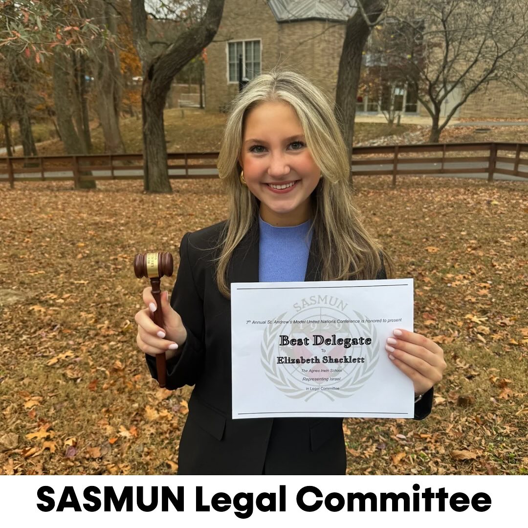 I had the best time at the St. Andrew’s Model United Nations Conference, where I was honored to receive the Best Delegate award for the Legal Committee 👩⚖️💫
From forming blocs, collaborating with peers, and writing resolutions to quoting Hobbes’ “Leviathan” in a speech, I am grateful for everything this conference taught me! Thank you to SAS for a great experience ☺️