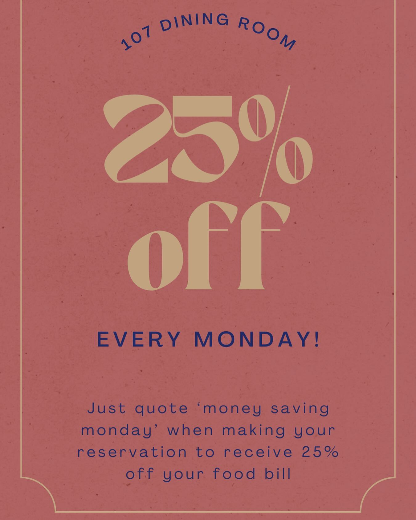 Don’t forget about our money saver Mondays to brighten up your Monday, running all through December ❄️