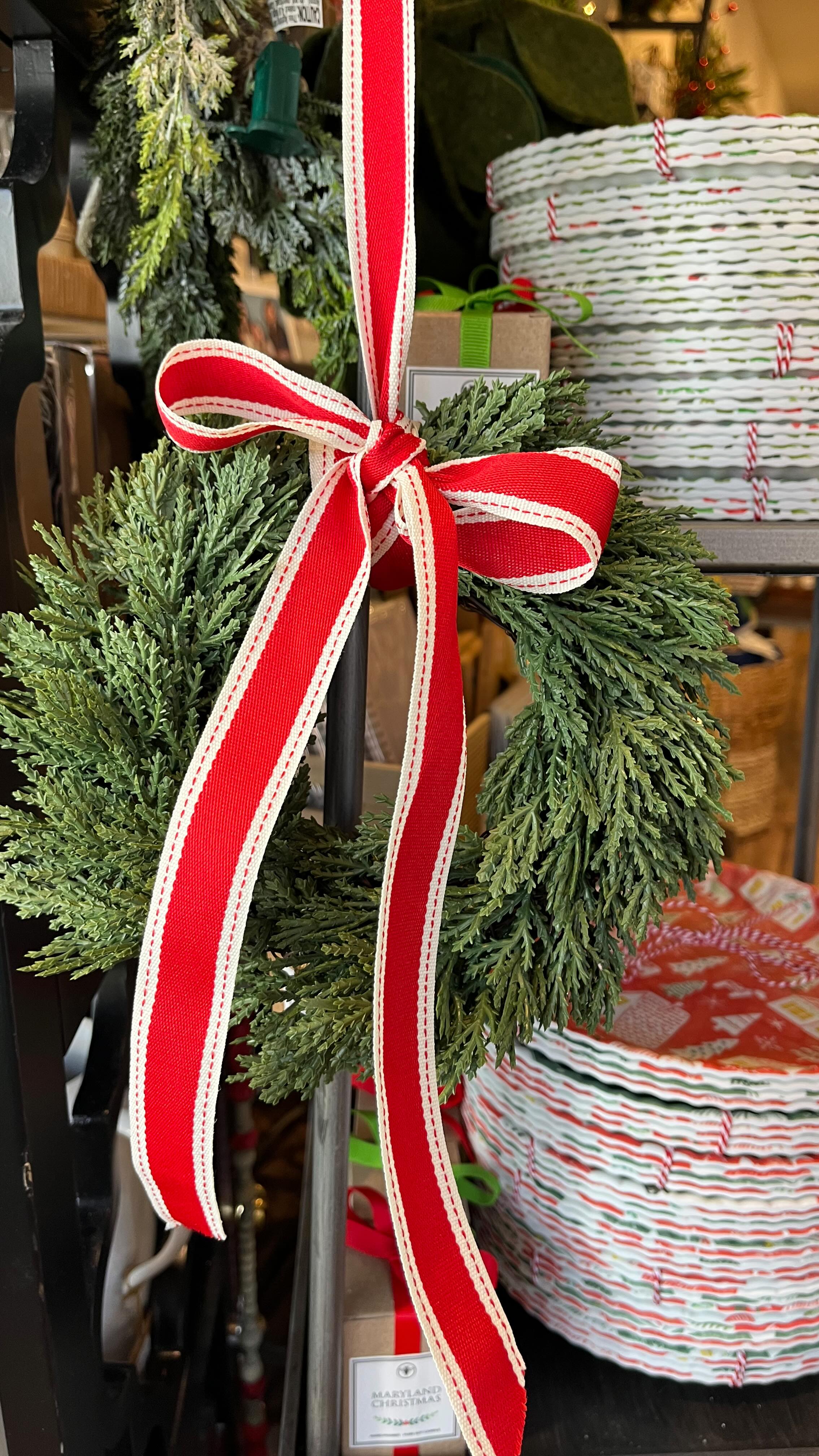 Did you pull out your Christmas decor this weekend like I did and realized you need to add something to freshen it up?
I know I’m definitely going to add a new wreath above my fireplace this year…
#shoplocal #homefortheholidays #thenestonmainbelair #hyggehome #winterarrangements