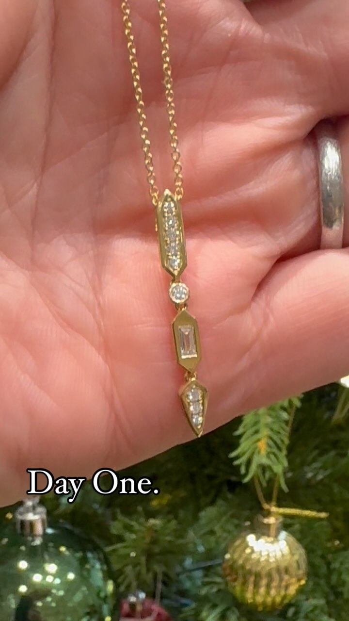 Well the start of our Advent Calendar has been slower than we planned.
Central heating boiler issues at home had to be attended to - and we only made it into work this morning for the first time in December - so apologies.
Day One brings you an 18ct yellow gold pendant hand set with a mix of baguette and brilliant cut diamonds. The cost of this stunning pendant is £1,765.00.
Yellow gold has made such a strong come back in 2024 - it is now the metal colour of choice for engagement rings!
DM or call us in 0141 248 3037 if you would like to purchase this very special piece.
#yellowgold #baguettediamonds #yellowgoldnecklace #glasgow #mundieandson #glasgowjeweller