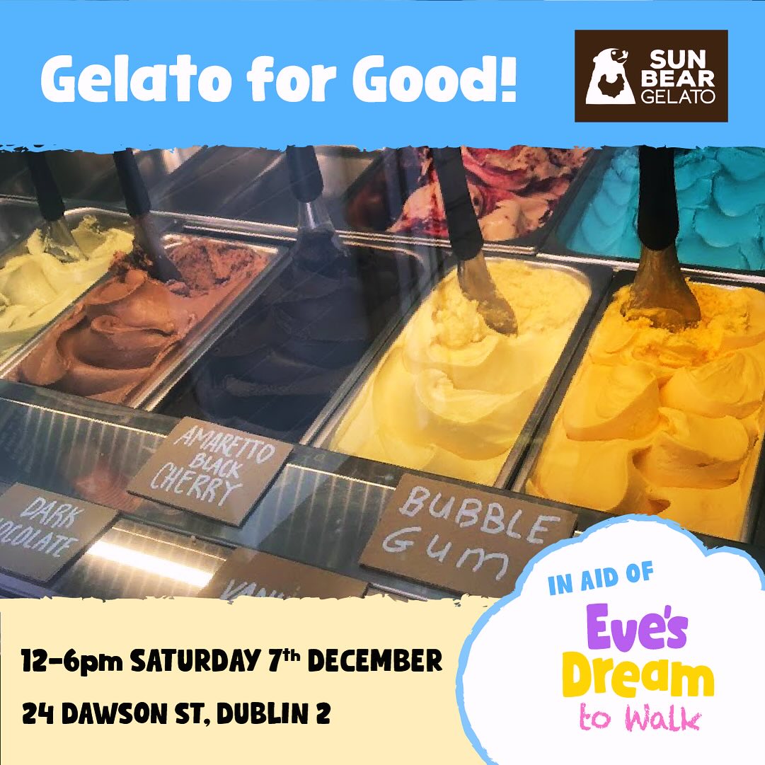 What’s better than gelato? Gelato that makes a difference! 🐻 Come by SunBear Gelato this Saturday and turn your delicious dessert into a donation for Eve 🍨💖 Every scoop gets our girl a step closer to her dream @sunbeargelato #sweetsupport #makeadreamcometrue