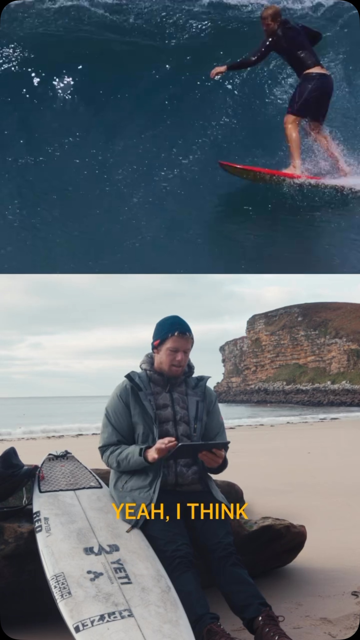 Amazing to see 3x world surfing champion @john_john_florence at #dunnethead while staying with us @houseofthenortherngate and talking about @vivobarefoot