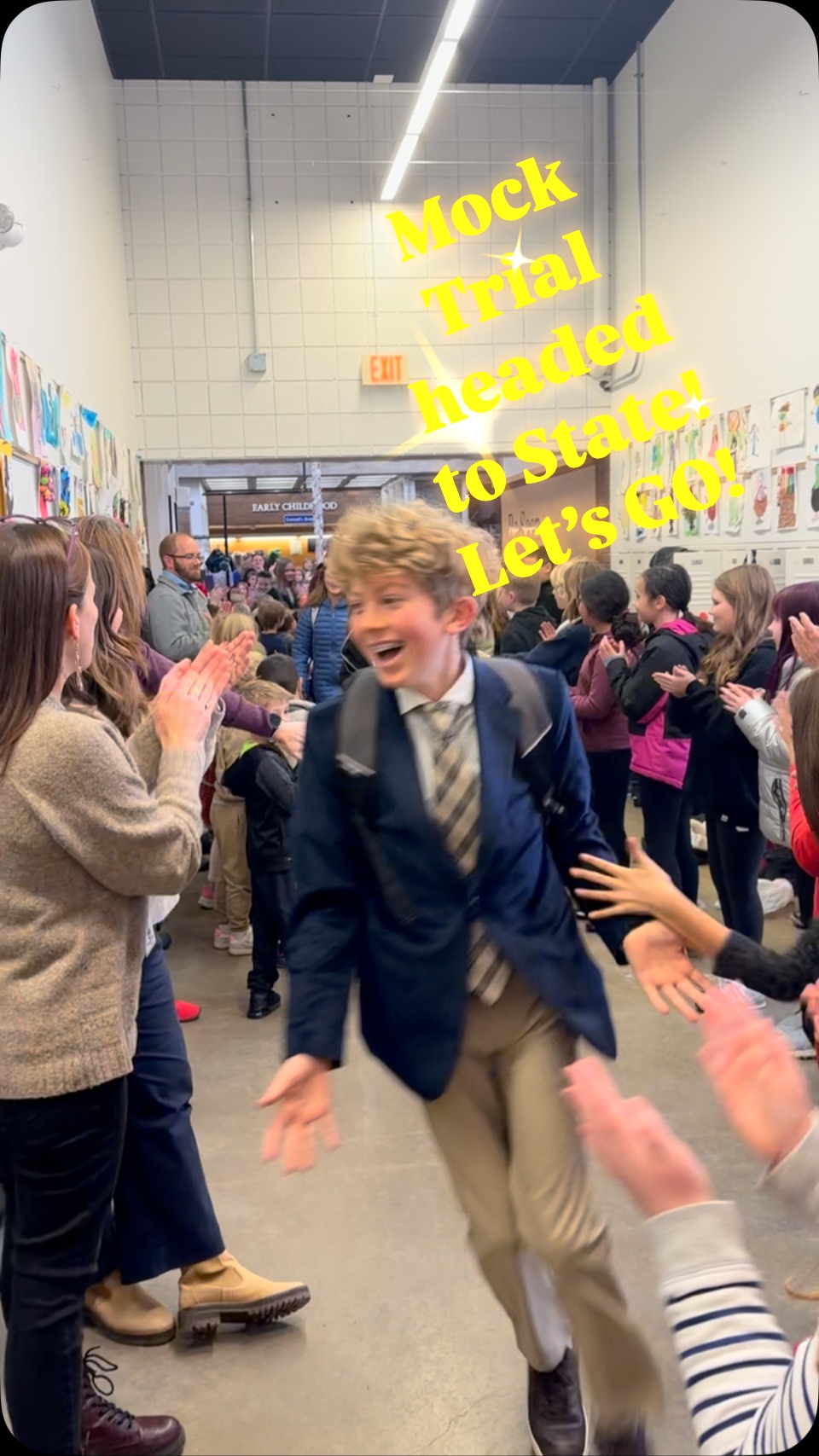 Sending our Bergman Mock Trial team off in style! So proud of these young people and wishing them a successful ride at the State competition!