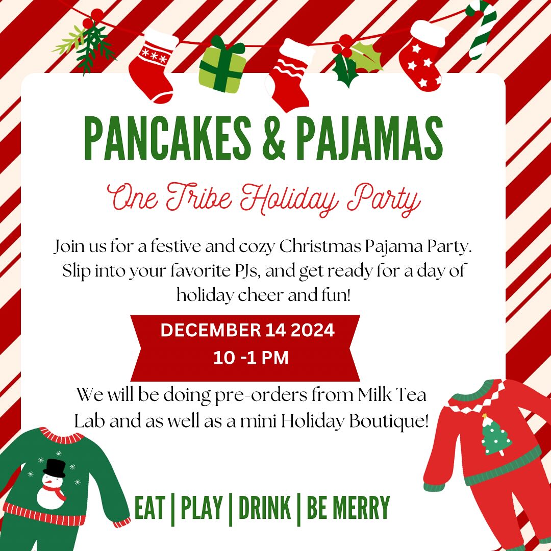 Hope everyone had a great Holiday week!
🎄Save the date for our Annual Holiday Party - 12/14. 10-1pm
🔗 See link in bio to pre-order your food and 🧋!
🛍️ This year we are also featuring a few vendors to kick off your holiday shopping!