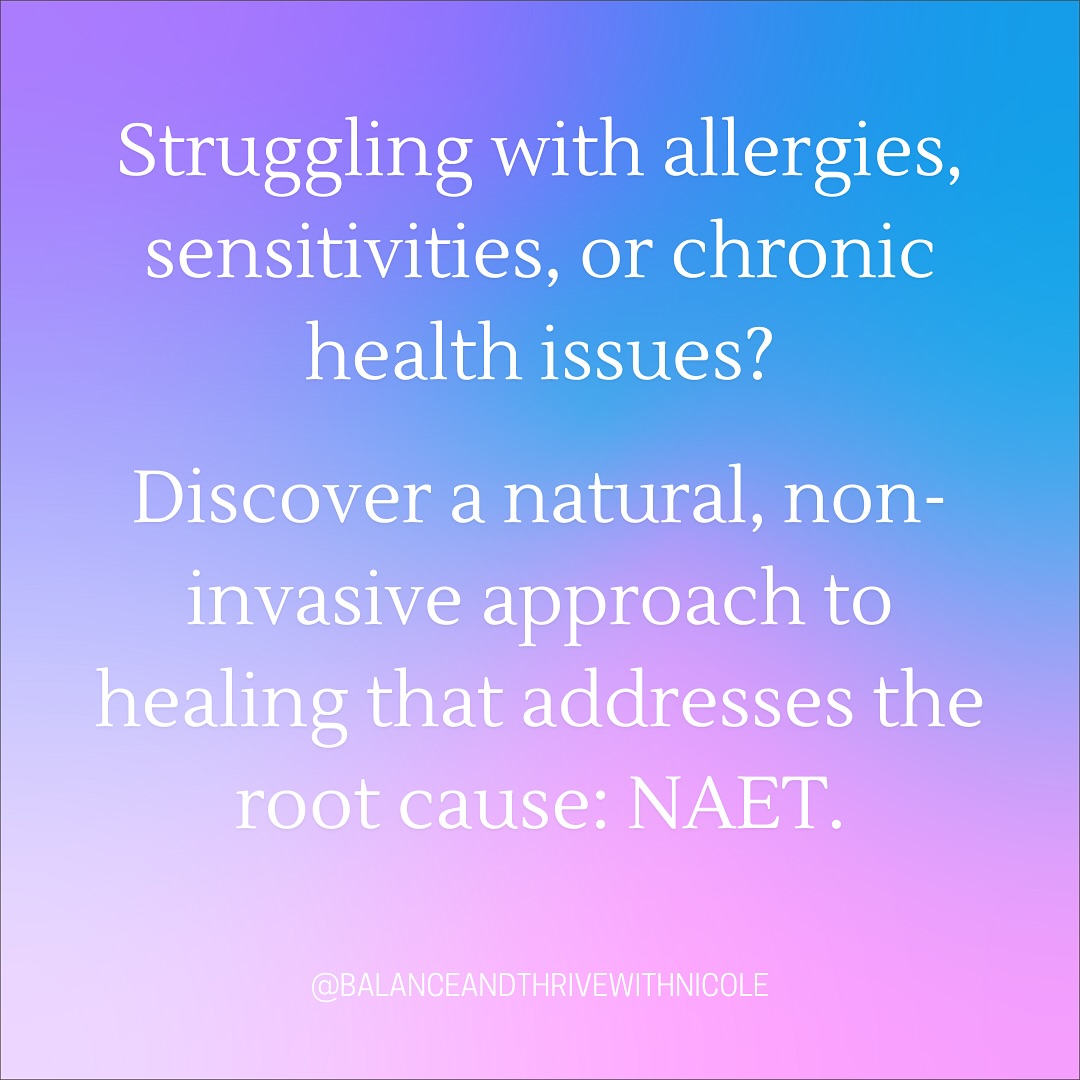 Imagine living without the constant battle of allergies, sensitivities, or chronic health struggles. That’s the power of NAET—a unique technique that balances your body’s energy to eliminate allergies and improve overall well-being.
By targeting the root cause of imbalances, NAET doesn’t just mask symptoms; it reprograms your body’s response to triggers. Research shows that our immune systems and nervous systems are deeply interconnected, and chronic sensitivities often disrupt this delicate balance. NAET works by resetting these systems, helping your body return to its natural state of harmony.
This gentle, non-invasive approach can benefit anyone, whether you’re dealing with food intolerances, environmental allergies, chronic fatigue, or even emotional imbalances. Many clients report feeling not only physical relief but also a renewed sense of vitality and connection to their bodies.
✨ Your health doesn’t have to be a mystery. With NAET, it’s a journey toward clarity and balance. DM me today to book your first session and take the first step toward lasting transformation!
#HolisticHealing #NAETPractitioner #EnergyMedicine #NaturalHealthSolutions #ChronicIllnessHealing #RebalanceYourBody #AllergyRelief #AlternativeMedicine