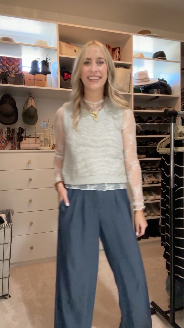 Cozy meets chic: pairing a delicate lace undershirt with a sweater vest and casual pants for the ultimate layered look. 🍂✨
Who’s loving this combo?
.
.
.
.
.
#effortlessstyle #sweaterweather #chicandcozy #lacelayers #midlifefashion #stylemadesimple #falloutfitinspo #layeredlook #gifted #grapentfashion #amazonfinds