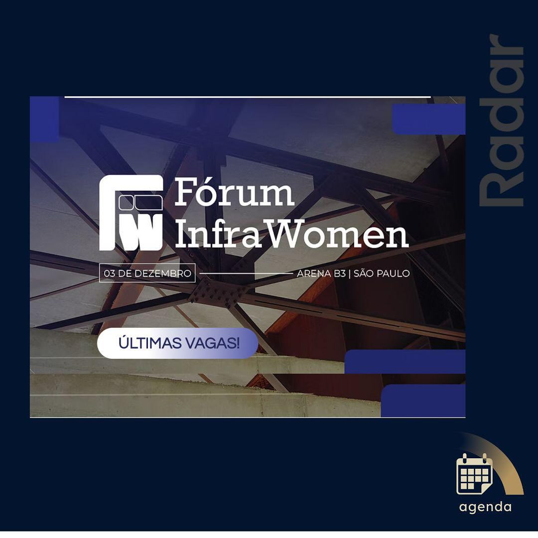 A Radar ESG estará presente no Fórum Infra Women, evento dedicado a discussão de soluções inovadoras e inclusivas para o setor de infraestrutura, a ser construído com diversidade, inclusão e conexão como pilates fundamentais.
No encontro, temas como o cenário da infraestrutura do Brasil para 2025, finanças sustentáveis e ESG para além do ambiental.
🗓️ Data: 06 de dezembro de 2024
📍Local: Arena B3, São Paulo
Mais informações, acesse www.foruminfrawomen.com
#RadarESG #esg #esgnainfraestrutura #sustentabilidade #Inclusao #Lideranca #LiderançaFeminina