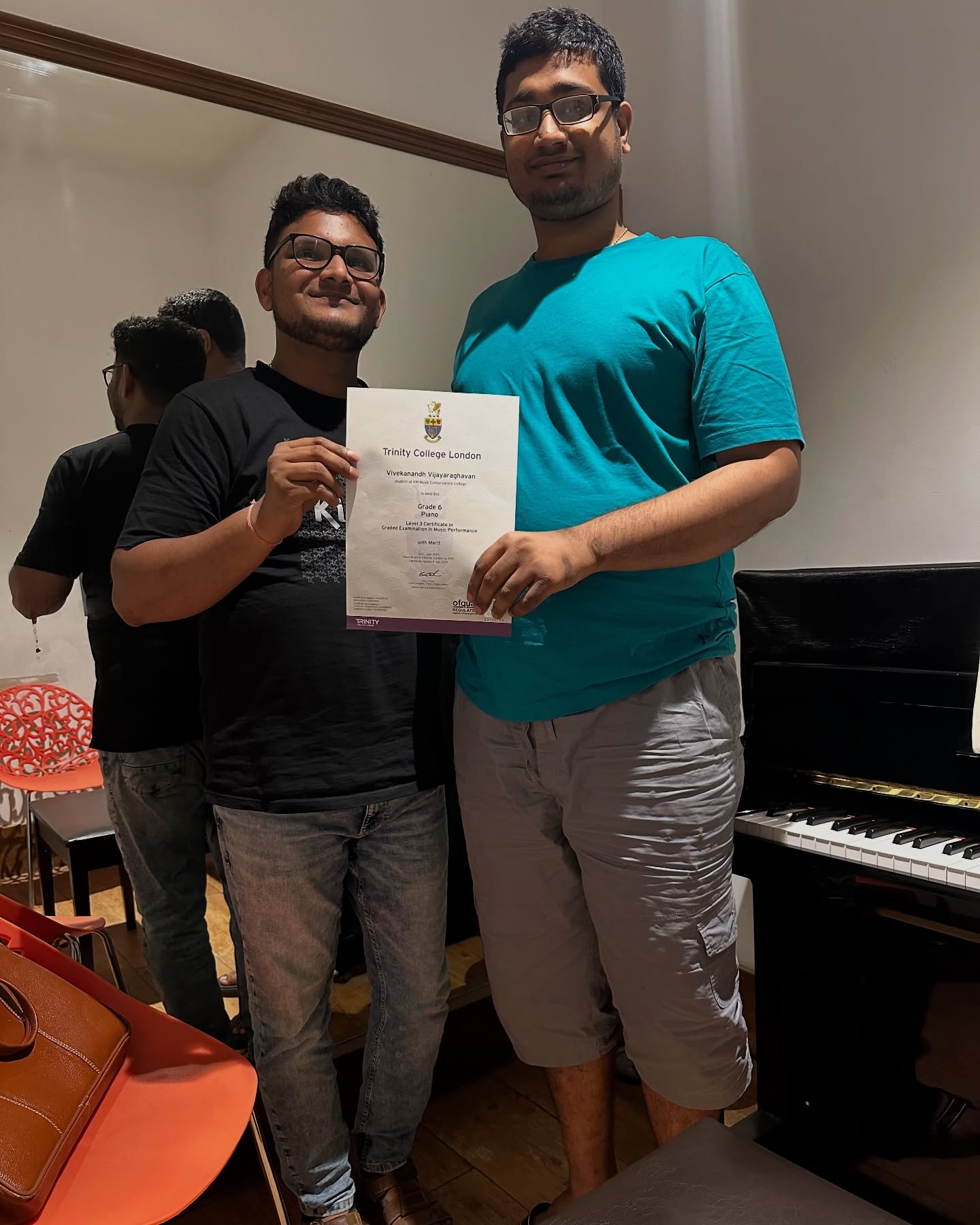 Happy to announce my student vivekanandh from KM Music Conservatory College completed his Grade 6 Piano with Merit ! ❤️❤️