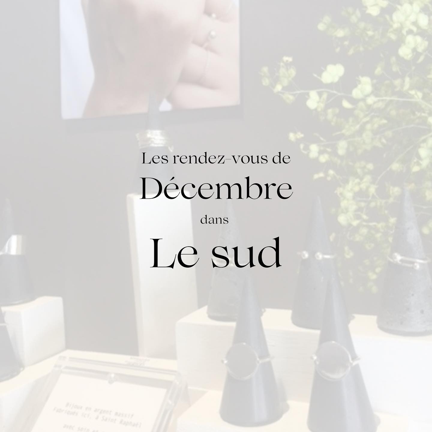 Les RDV de Noël 🎅
Dans le sud 🌞
Ce week-end, les 7 & 8 décembre à Nice
Et le week-end d’après, les 13,14 & 15 décembre à Saint jean Cap Ferrat
Hâte de vous y retrouver !
#noeldanslesud #marchecreateur #evenementnice #creatricebijou #bijouxargentmassif #evenementnoel #saintjeancapferrat #noelanice #creatricedusud #madeinlesud #baguecreateur #marchedenoel #marchenoelnice #teamfrenchriviera