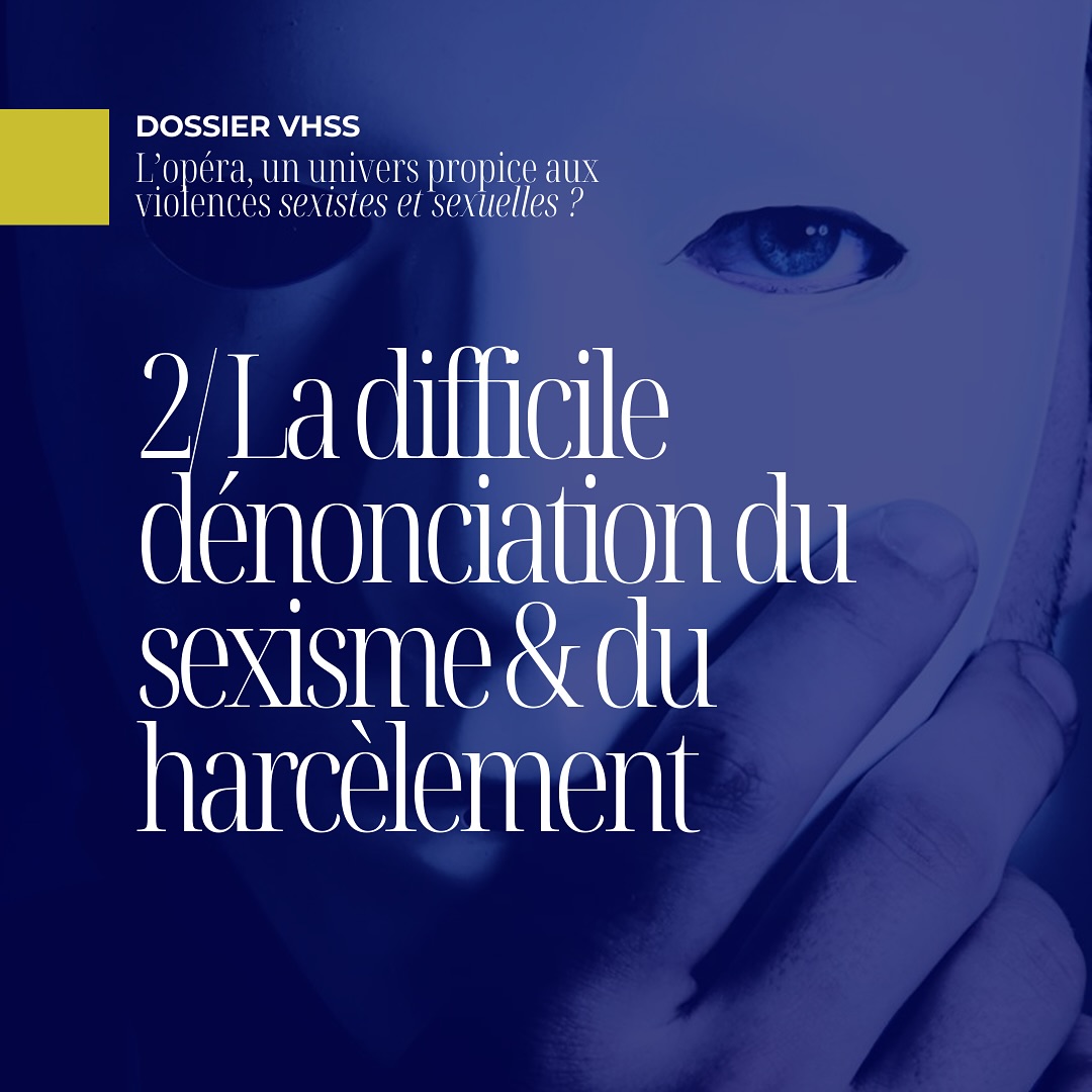 Deuxième volet de l’étude consacrée aux violences sexistes et sexuelles dans le milieu de l’opéra, aborde l’impact sur les victimes et leur réaction face à ces agissements, et la dénonciation de ces faits qui restent faible.
Cette etude a été menée par Marie Buscatto, Professeure de Sociologie, Université Paris I Panthéon-Sorbonne et lonela Roharik, Sociologue, Ingénieure d’études, Ecole des Hautes Etudes de Sciences Sociales.
Publiée le 6 mars 2024, l’article écrit par Soline Helbert, chanteuse lyrique, diplômée en droit des universités de Pari | et Paris II, y pose cette question : « L’opéra, un univers propice aux violences sexistes et sexuelles ? »
Dans le sillage du mouvement #MeToo, la question des violences sexistes et sexuelles à l’œuvre dans les mondes de l’art - musique, cinéma, cirque, danse ou théâtre - s’est imposée avec force dans les débats publics, les médias ou encore les institutions publiques et privées.
#VHSS #sexisme #harcelement #pouvoir #hiérarchie #association #opera #artistelyrique #operasinger #violence #discrimination #musicien #musicienne #metoo #femme #homme @cellule_audiens_vhss
@culture_gouv@consentisinfo@theconversation.fr