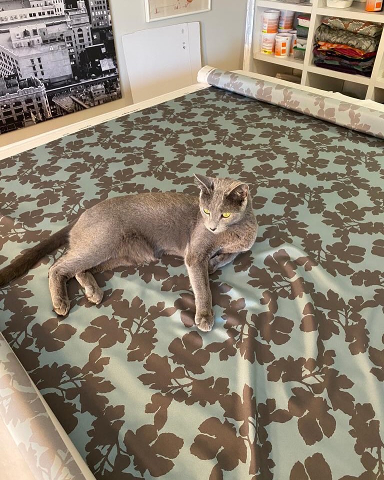 Introducing Zeus - our studio cat.
#textiledesign #textiles #design #color #catinstudio #ourcompany #pattern #patterns #designstudio #textilstudio #cat #catlover #fabric #barbarawagner #zurich #print #swissmade