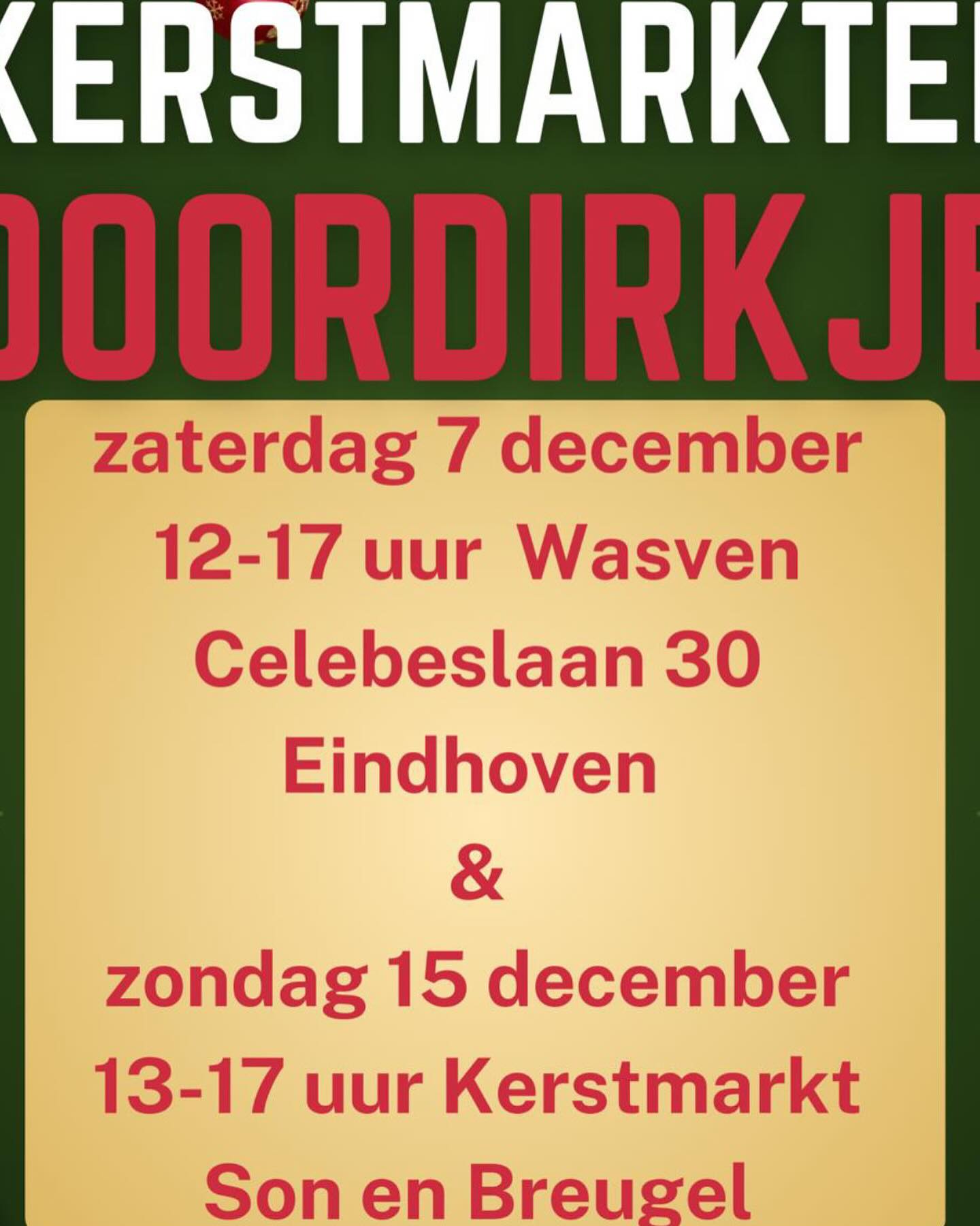 Zaterdag is het zover. Duimen voor droog weer🤶🎄🌞