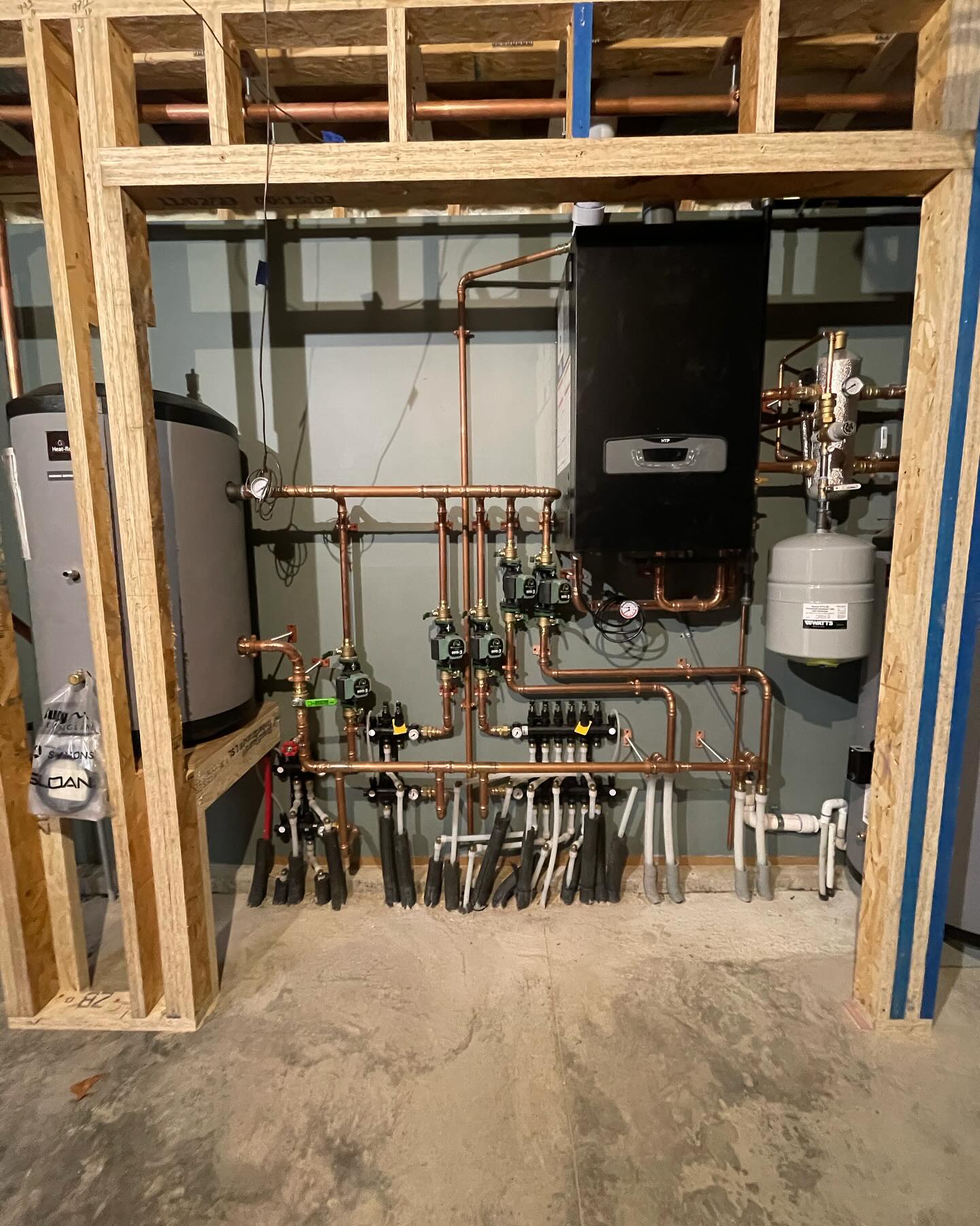 Mechanical rooms don’t have to be boring.
A clean, bright, and functional mechanical room can still be a showstopper—a space that demonstrates professionalism and craftsmanship during any walkthrough.
For this project, we installed 3/4” finish plywood faced with MDO, painted in Benjamin Moore’s Battleship Gray for a sleek, polished look. To ensure a seamless finish, we used Bondo on the joints to eliminate cracks and movement, creating a continuous wall application that’s as durable as it is attractive.
While it’s tough to cover up all the beautiful copper piping, the insulation work adds another layer of precision and pride to the final result. A space like this speaks volumes about the care and attention we bring to every detail.
#EchelonBuilders #LuxuryHomes #Craftsmanship #MechanicalRoom #CustomDetails
—
#architecture #home #builder #interior #luxury #construction #massachusetts #bostonma #siteprotection #cleanjobsite #handmade #gobuild #customhome #plumbing #electrical #radiantheat