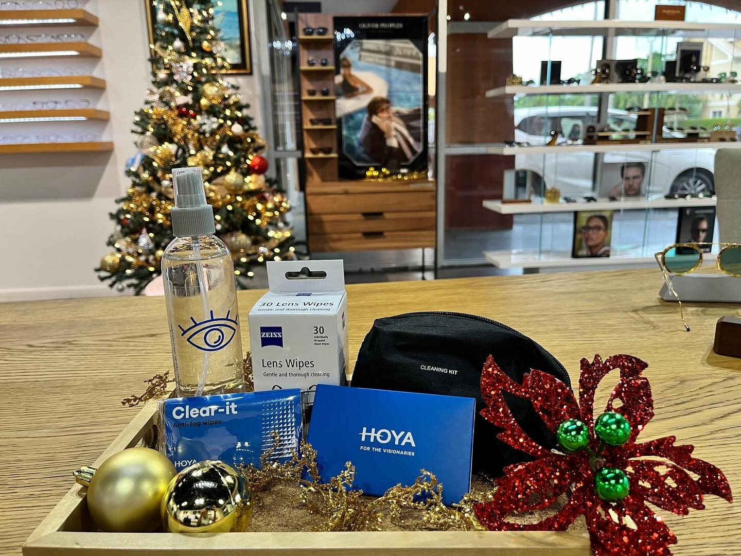Christmas has arrived at Optique! In honor of this festive time of year we are having a countdown to Christmas giveaway!
Every Friday leading up to Christmas we will be having an Instagram giveaway! All you have to do is like, share, or comment on this post to be automatically entered into the draw. The draw will take place each Friday at 1:00 pm! We will DM the winner 🎉
The first draw is for an eyeglass care package including lens cleaner, anti-fog wipe, cleaning cloth and a travel cleaning kit! Be sure to get your entries in before Friday!
Online: https://www.optique.ky/book-online
Whatsapp: +13453257945
Email: info@optique.ky
Tel: (345) 949 – EYES (3937)
.
We accept all major on island Insurance, including:
AETNA / BAF / CAYMAN FIRST / CG BRITCAY / CINICO / HSA BRITCAY / PAN AMERICAN / VANGUARD RISK SOLUTIONS
.
Mondays to Fridays 9.30am-6pm, Saturdays 9.30am-5pm
.
Where? 8 Queens Court Plaza (Next door to GNC/The Kitchen)
#oliverpeoples #leisuresociety #saltoptics #jacquemariemage #mykitaofficial
#faceaface #eyeglasses #eyewear #sunglasses #glasses #fashion #optical
#eyewearfashion #frames #optician #eyecare #vision
#eyes #optometrist #optometry #sunglassesfashion
#veryfrenchgangsters #eyewearstyle #sunnies
#boutiqueliving #grandcaymanislands
#caymanislands #optiquecayman