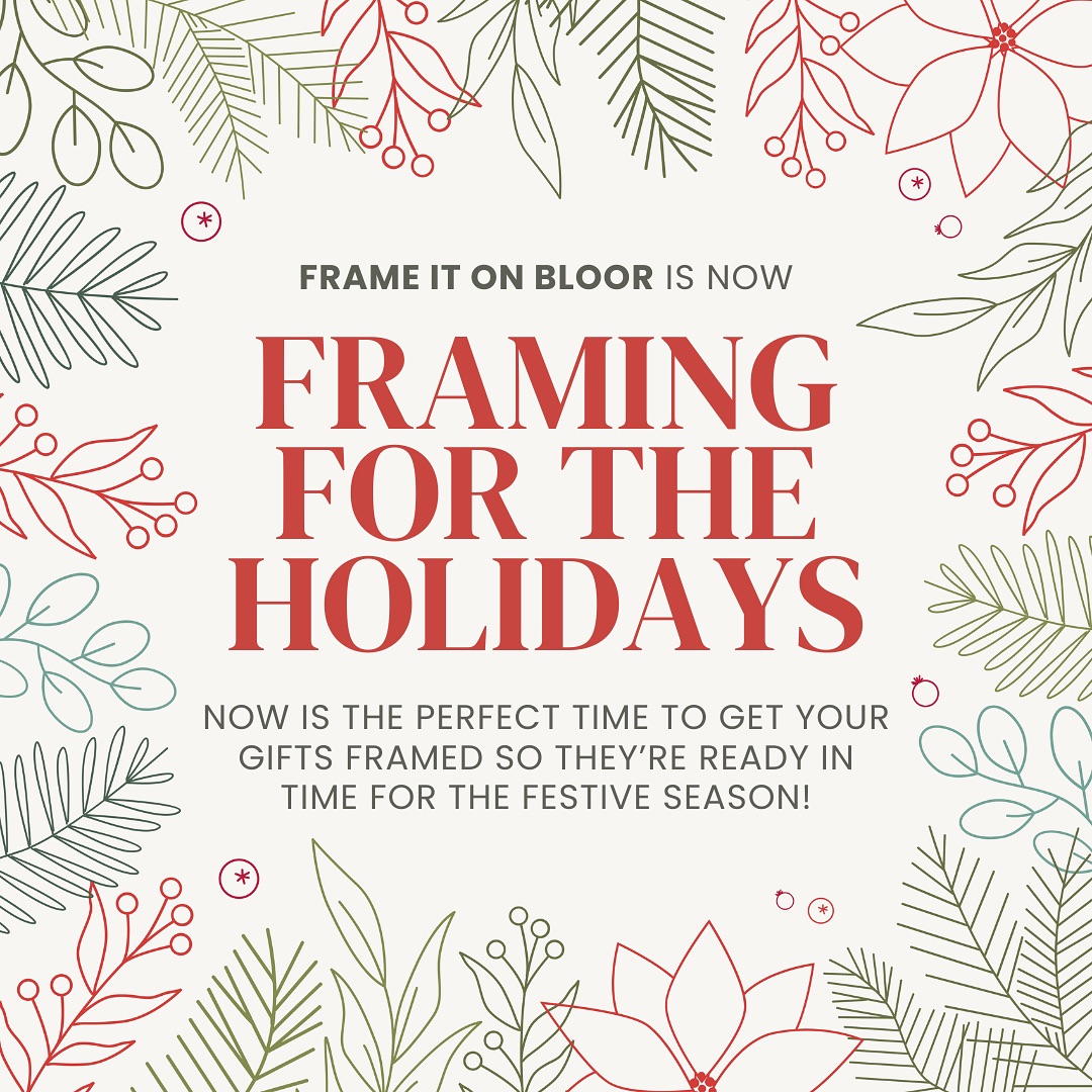 Don’t be that person who doesn’t have their gifts ready on time! 😔
This is a friendly reminder from your local framers to help us help you get your gifts ✨holiday ready✨! Trust us, it’s less stress for everyone involved to avoid the rush!
The deadline is approaching faster than Santa Claus coming to town, so load up the one horse open sleigh and giddy up on down to Frame it on Bloor, so you can sleep in heavenly peace knowing your gifts will be ready on time. 😇
#frameitonbloor #customframing #artframing #toronto #downtowntoronto #bloorbythepark #bloorwestvillage #shoplocal #smallbusiness #torontosmallbusiness #supportsmallbusiness #holidays #holidaydeadline #christmas #christmasorders #gifts #christmasholiday #christmasgiftsideas