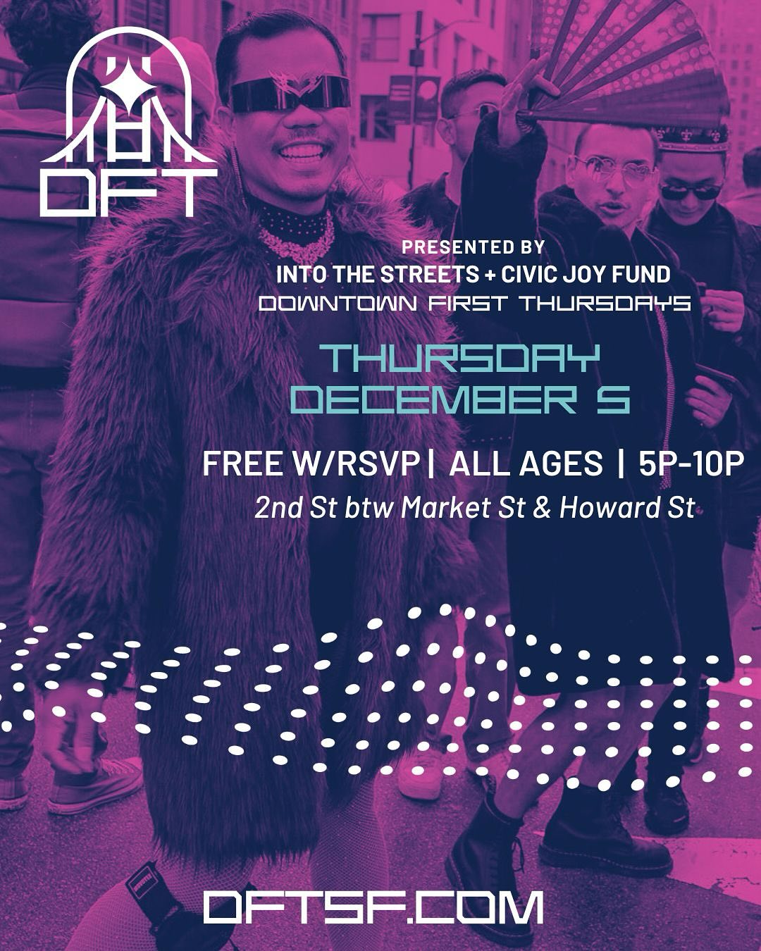 We are excited to add some SHIMMER to your life this Thursday!😃✨
We will be at our 1st DFT EVENT with @dftsanfrancisco / INTO THE STREETS + CIVIC JOY FUND Check out their page for more info and what it’s all about!
What: DOWNTOWN FIRST THURSDAY SFO
DECEMBER 5Th
FREEW/RSVP I ALL AGES | 5P-10P
Location :
2nd St. between Market St & Howard
We look forward to seeing you there, but if you can’t make this event stay tuned for our next show.
You can also book a private party, or dm us to grab the perfect gift certificate for that someone special in your life!
✨Visit us @saltedtinsel for more info. Cheers to fabulous week ahead!🙌🏽😄