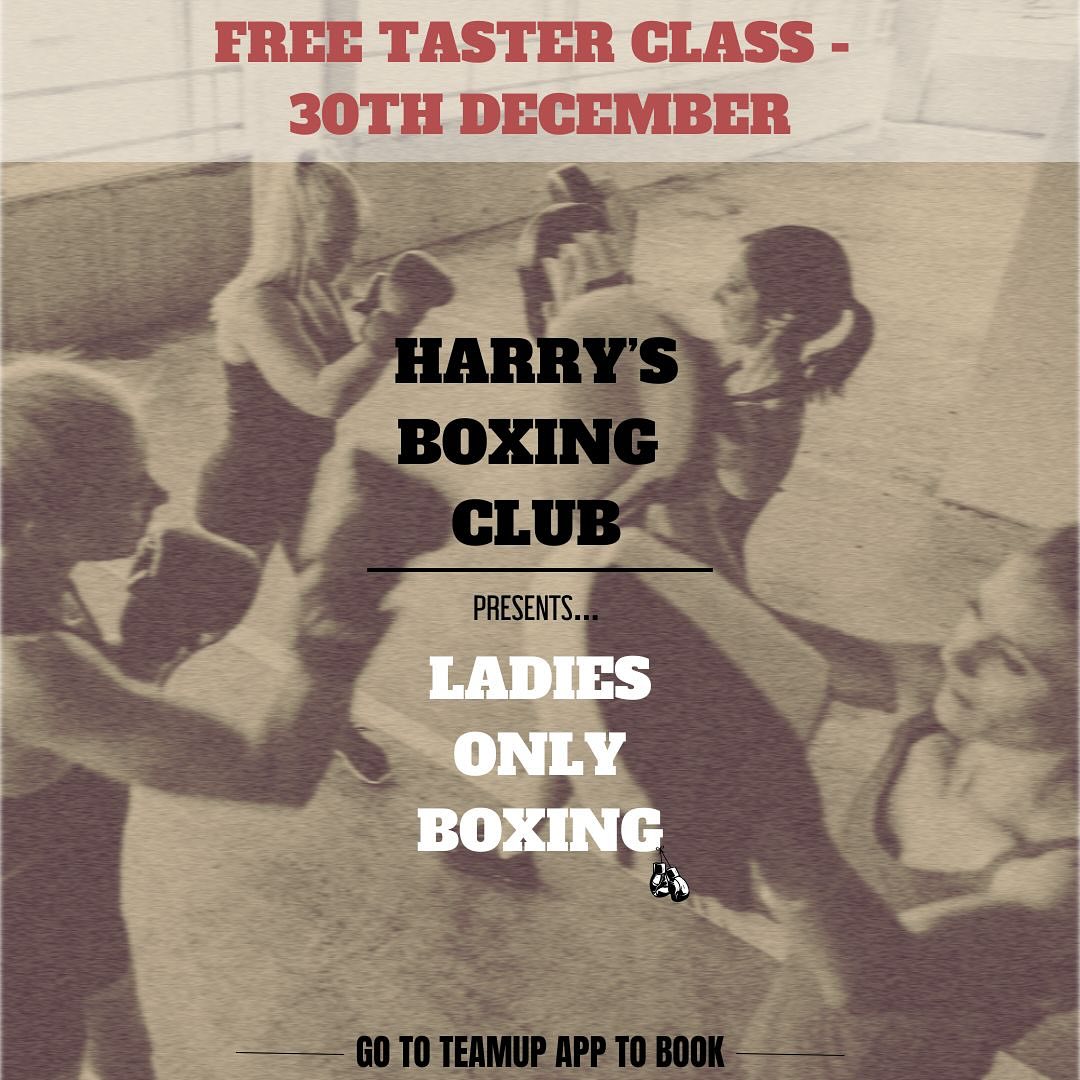 EXCITING NEWS!!!!!
From January we will be starting our new Ladies only boxing classes. There will be more information to follow on this, but in the meantime we have decided to give out a free taster session on 30th December at 11:00.
Any ladies who would be interested in learning to box, whether just to keep kit, or to develop their skills and one day get in the ring, get yourself started with this free class!
To book on, click the link in bio and use the discount code ‘FIRSTFREE’ when booking! Already 12 spaces booked so don’t hang around 🥊🥊🥊
#boxing #boxinggym #ladiesboxing #fit #box #berkhamstedboxing #harrysboxing #berkhamstedlife