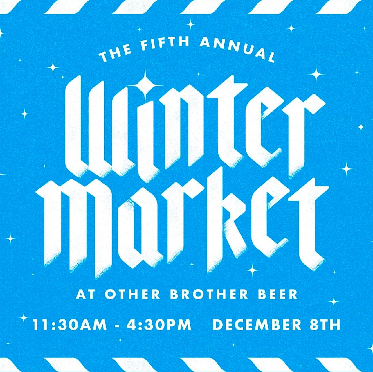 Come see me Sunday at @otherbrotherbeer for their Winter Market! I’ll be slinging various wares and we can chat tattoos 🩵