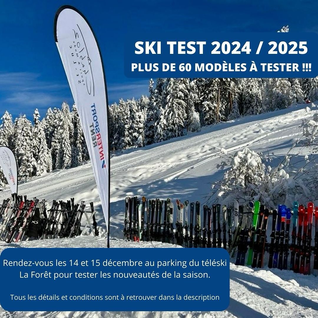 🎿 Participez à notre SKI TEST les 14 et 15 décembre!
✨ Testez 60 modèles de skis parmi 11 marques :
AK Ski, Atomic, Dynastar, Head, Faction, Kästle, K2, Le One, Off, XO, Völkl... et trouvez votre paire idéale !
⏰ Horaires :
Début des tests : 10h00
Retour des skis : 15h00
📍 Parking du téléski La Forêt
💸 Tarif : 30 CHF par personne, déductible sur l’achat d’une paire de skis ou de chaussures de ski. (Paiements en cash uniquement).
📩 Si vous souhaitez essayer un modèle en particulier, contactez-nous à l’avance pour vérifier sa disponibilité.
📸 Photo prise lors du Ski Test 2023.