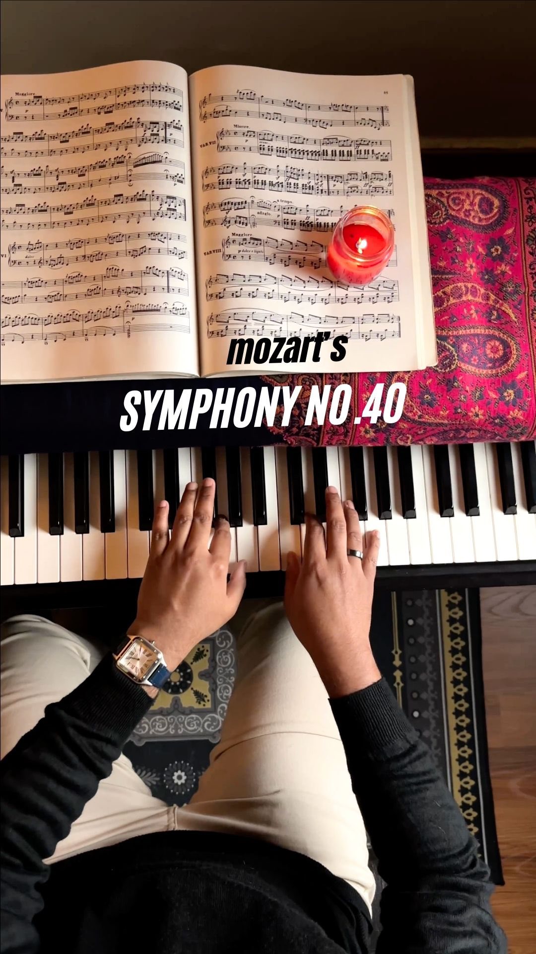 Mozartās Symphony No.40 (my interpretation)
#piano #classicalmusic #darkacademia