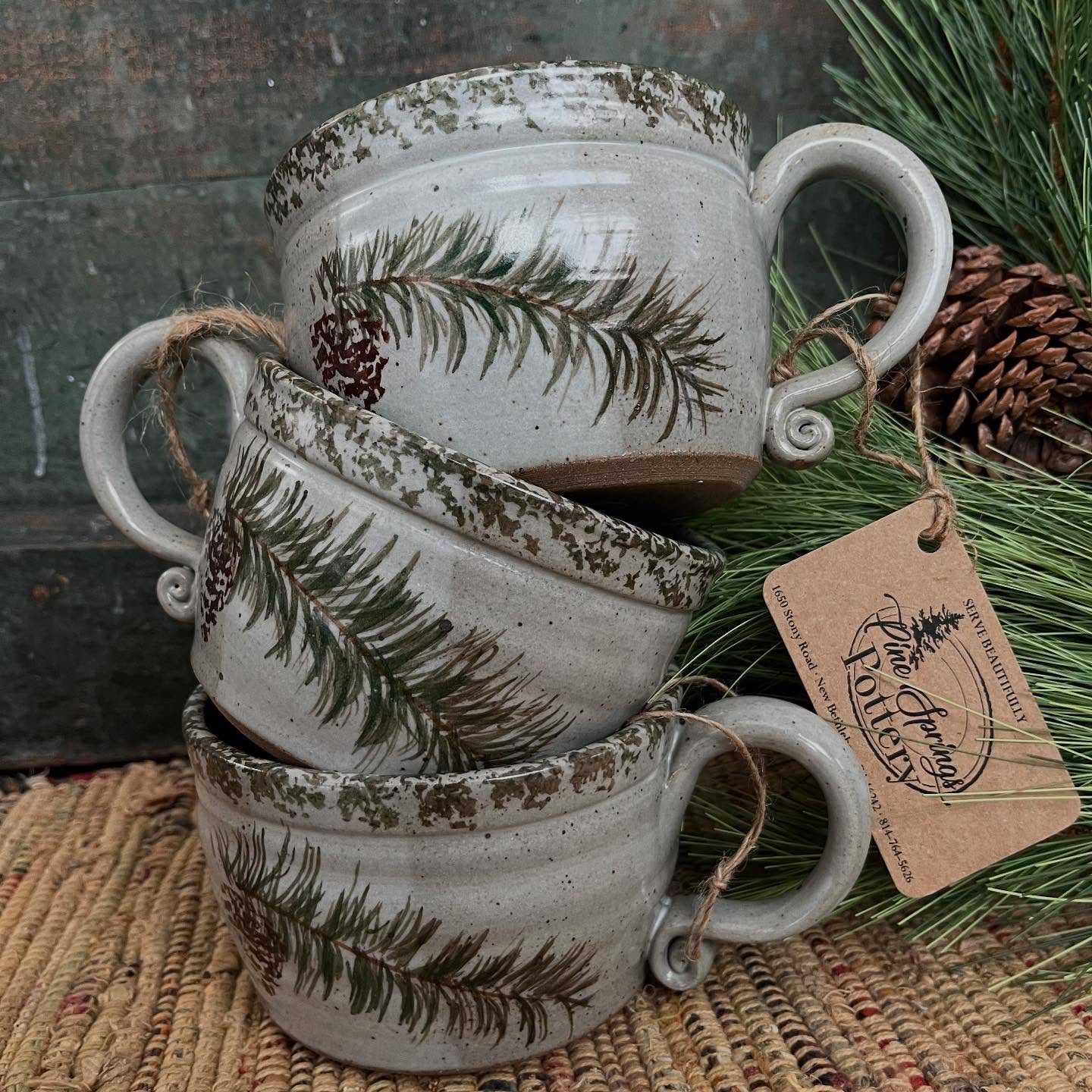 Soup season, mmmm!
#servebeautifully #heirloomquality #mindfullymade #madebyhand #handmadepottery #potterysoupmug #artisan #rusticmodern #farmhouseinspired #stoneware #homewares #dinnerware #chooselovely #pottery #potterygifts #PAWildsmade #visitclarioncounty